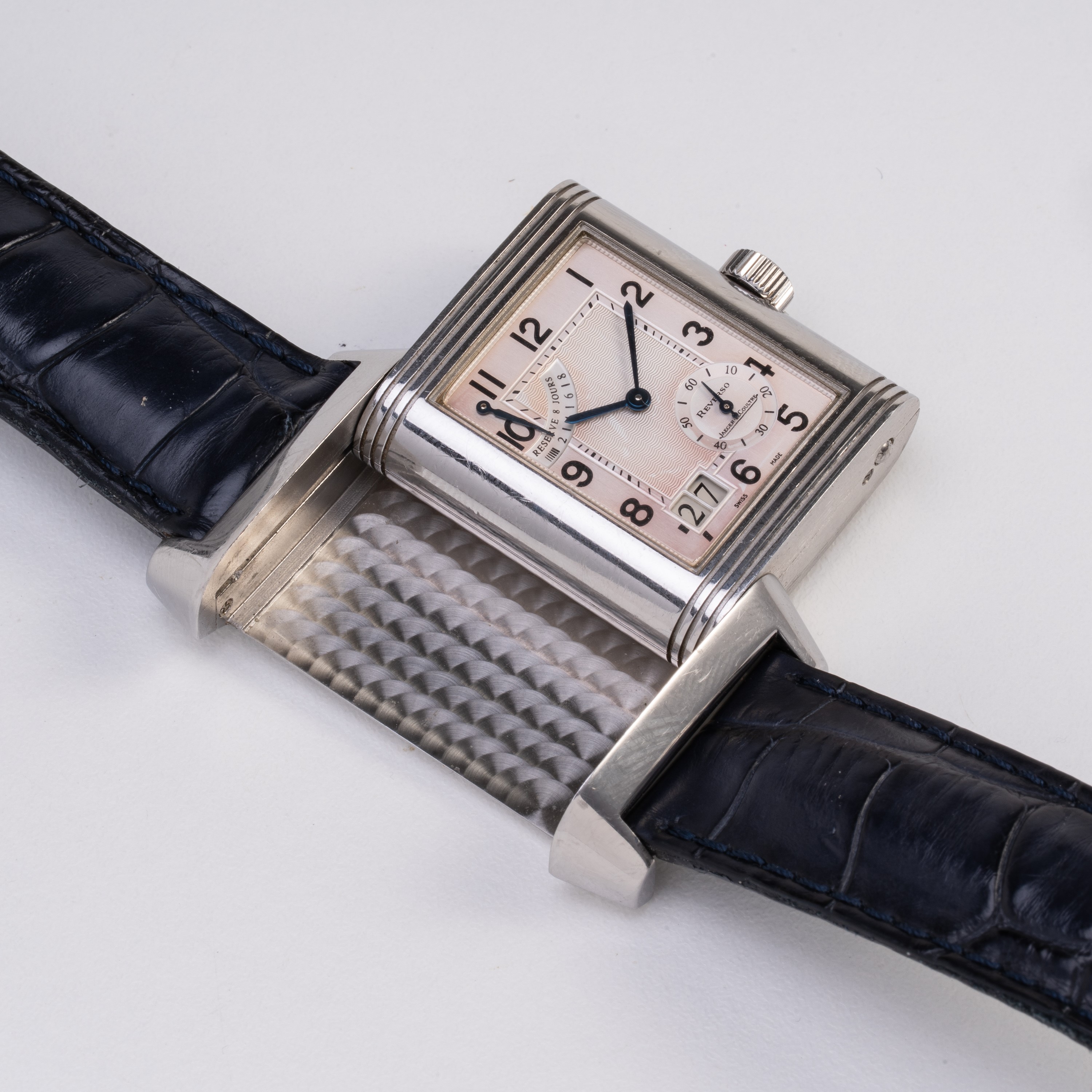 JAEGER LECOULTRE - REVERSO POWER RESERVE OROLOGIO SOLO TEMPO CON RISERVA DI CARICA A CARICA MANUA...