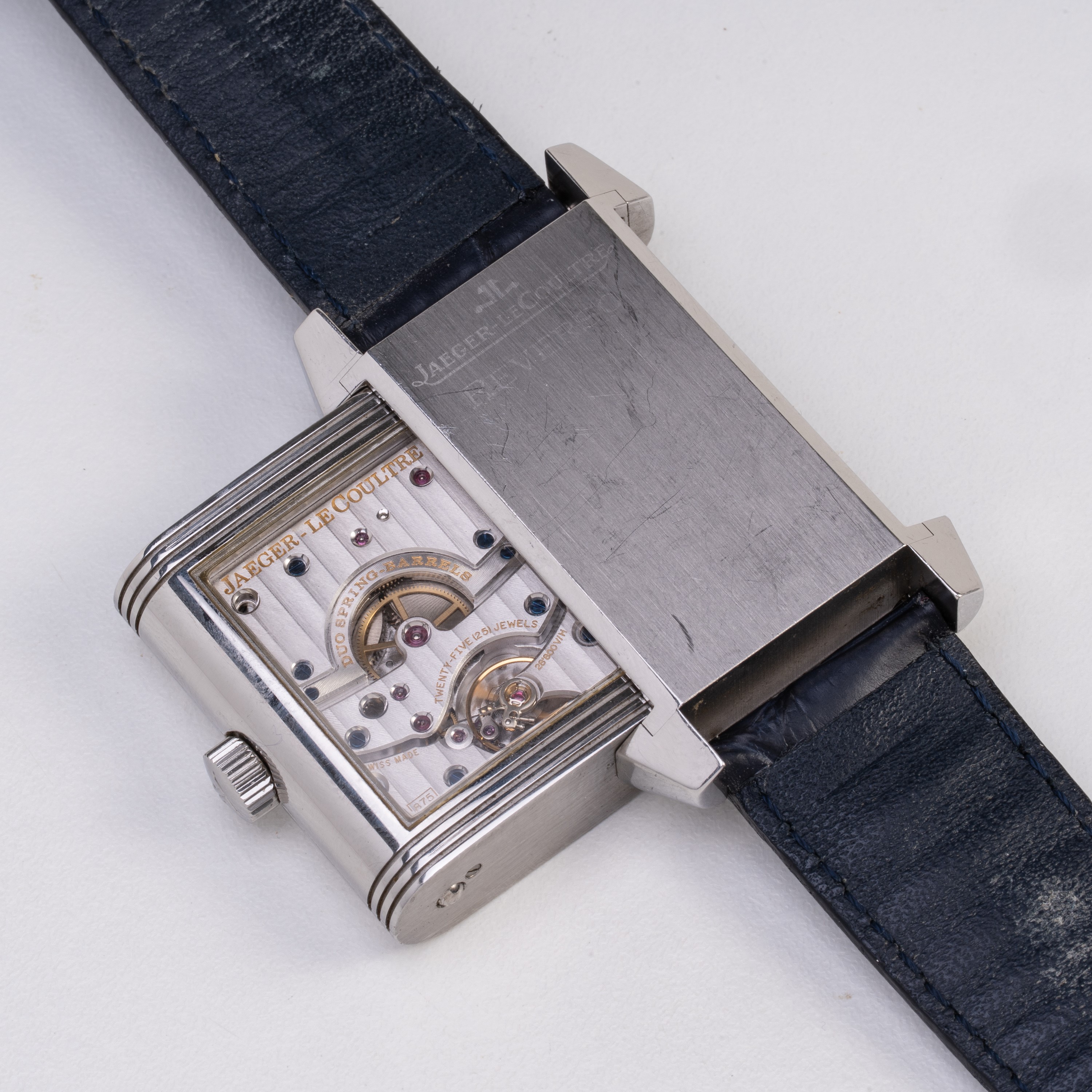 JAEGER LECOULTRE - REVERSO POWER RESERVE OROLOGIO SOLO TEMPO CON RISERVA DI CARICA A CARICA MANUA...
