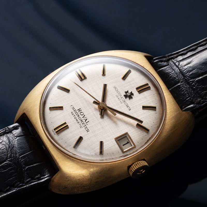 VACHERON CONSTANTIN - CHRONOMETRE ROYAL OROLOGIO SOLO TEMPO A CARICA AUTOMATICA IN ORO GIALLO 18K...