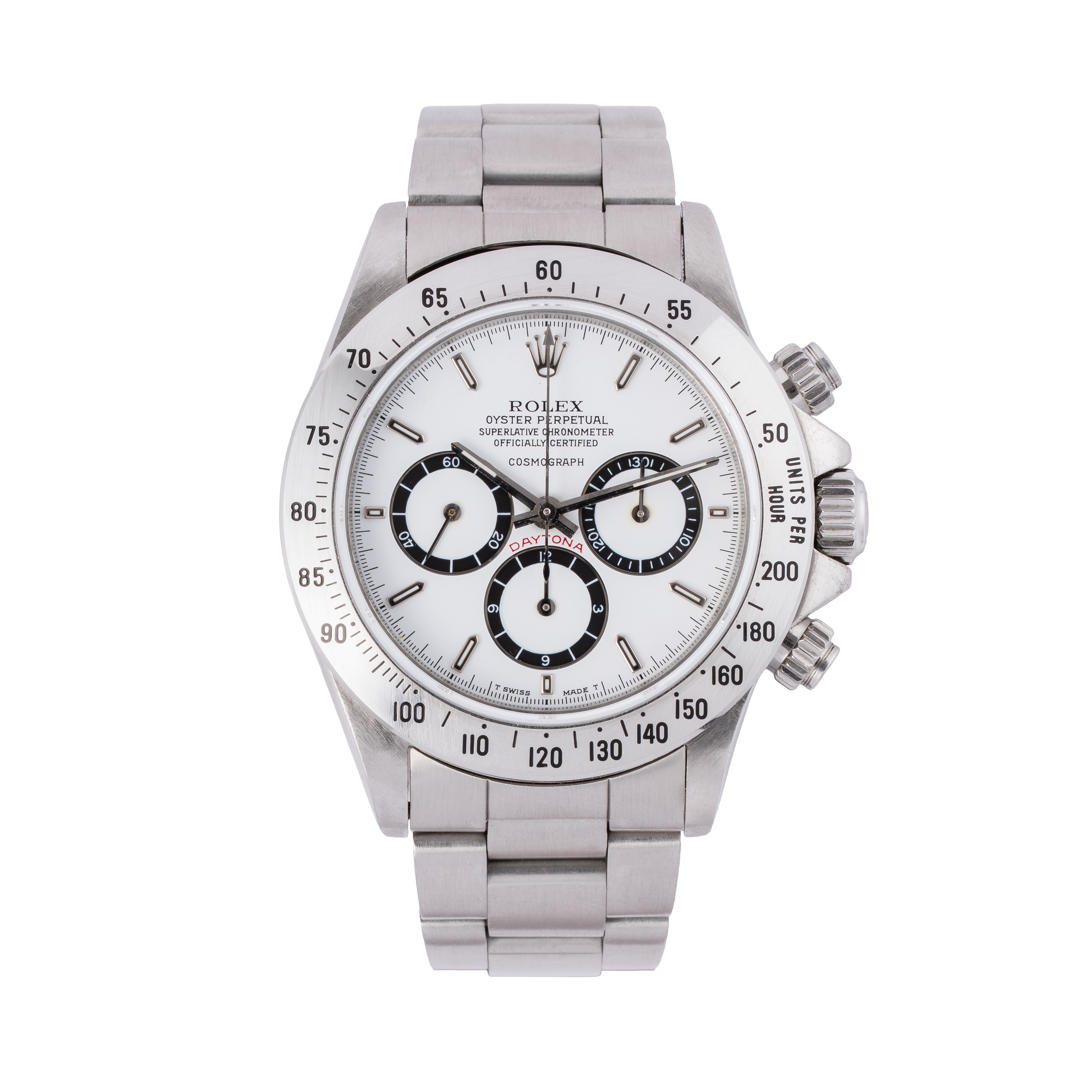 ROLEX - DAYTONA CRONOGRAFO A CARICA AUTOMATICA IN ACCIAIO CON QUADRANTE 'FLOATING' BIANCO E GHIER...