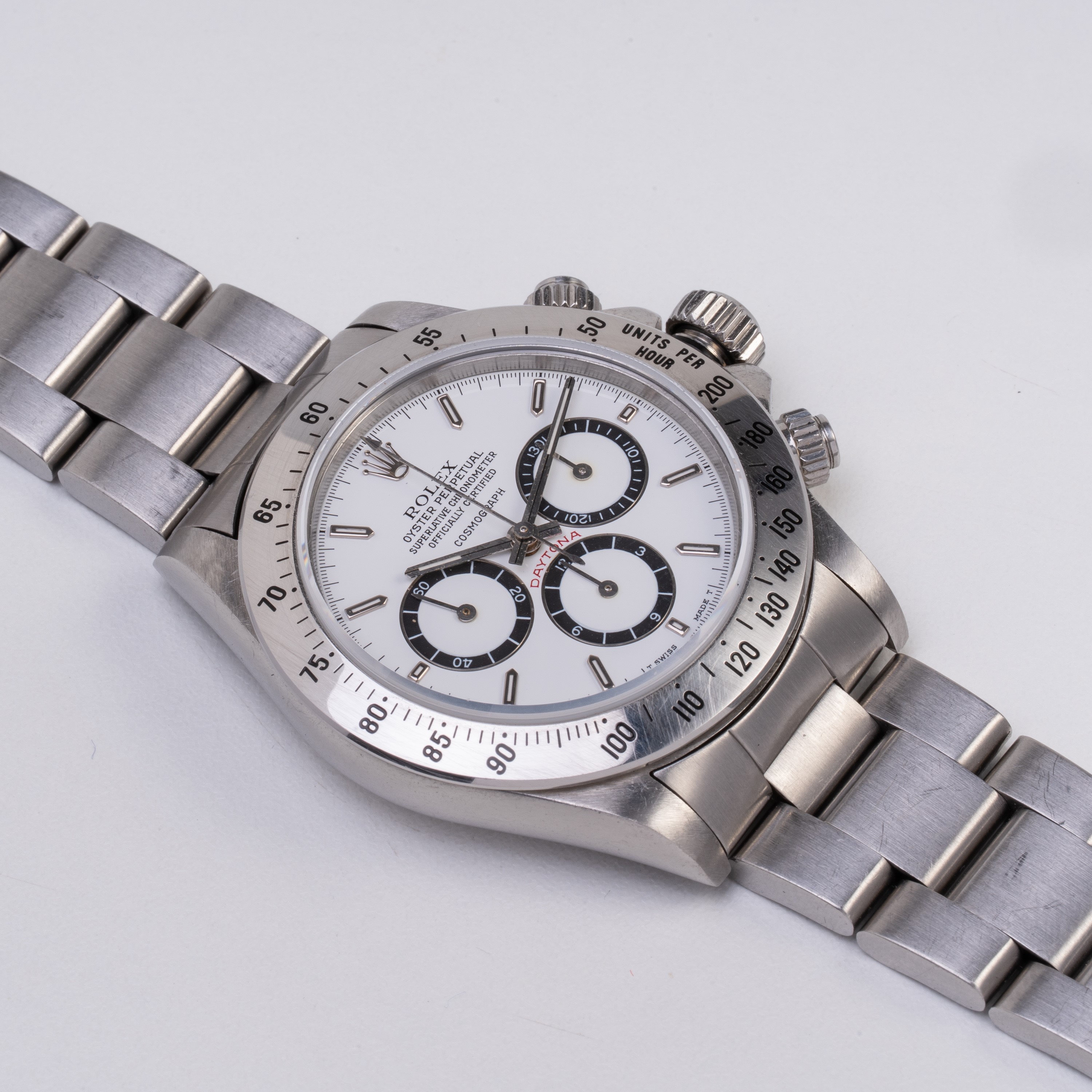 ROLEX - DAYTONA CRONOGRAFO A CARICA AUTOMATICA IN ACCIAIO CON QUADRANTE 'FLOATING' BIANCO E GHIER...