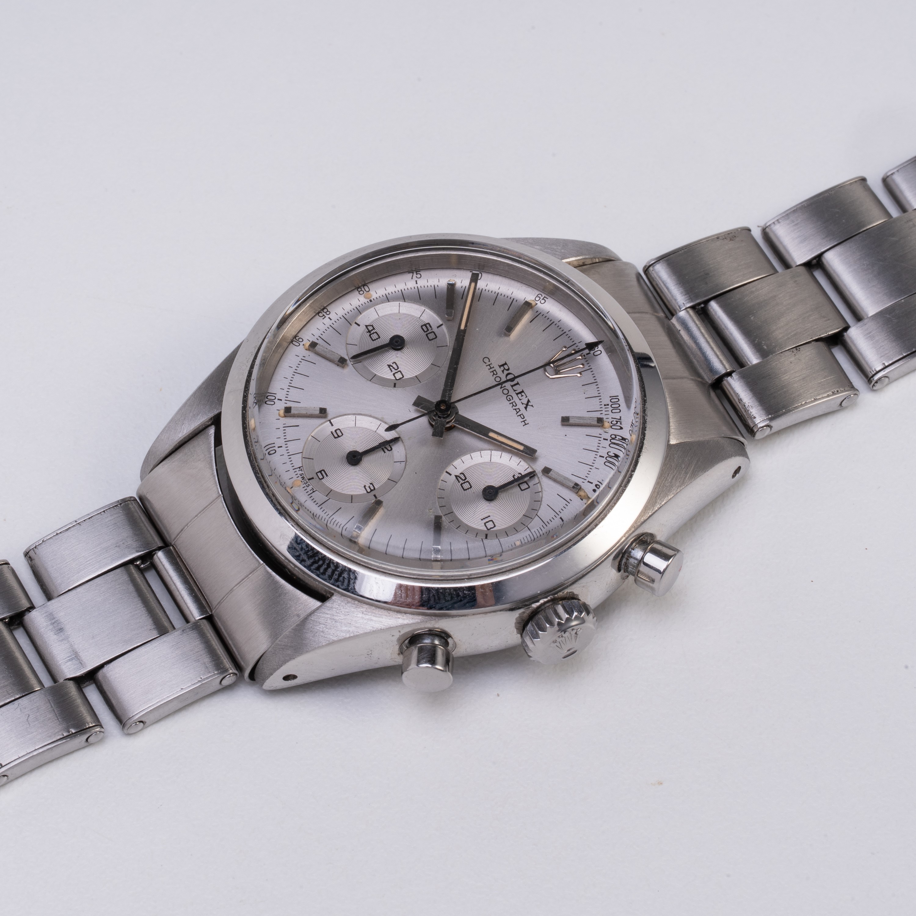 ROLEX - COSMOGRAPH PRE DAYTONA CRONOGRAFO A CARICA MANUALE IN ACCIAIO CON QUADRANTE GRIGIO E BRAC...