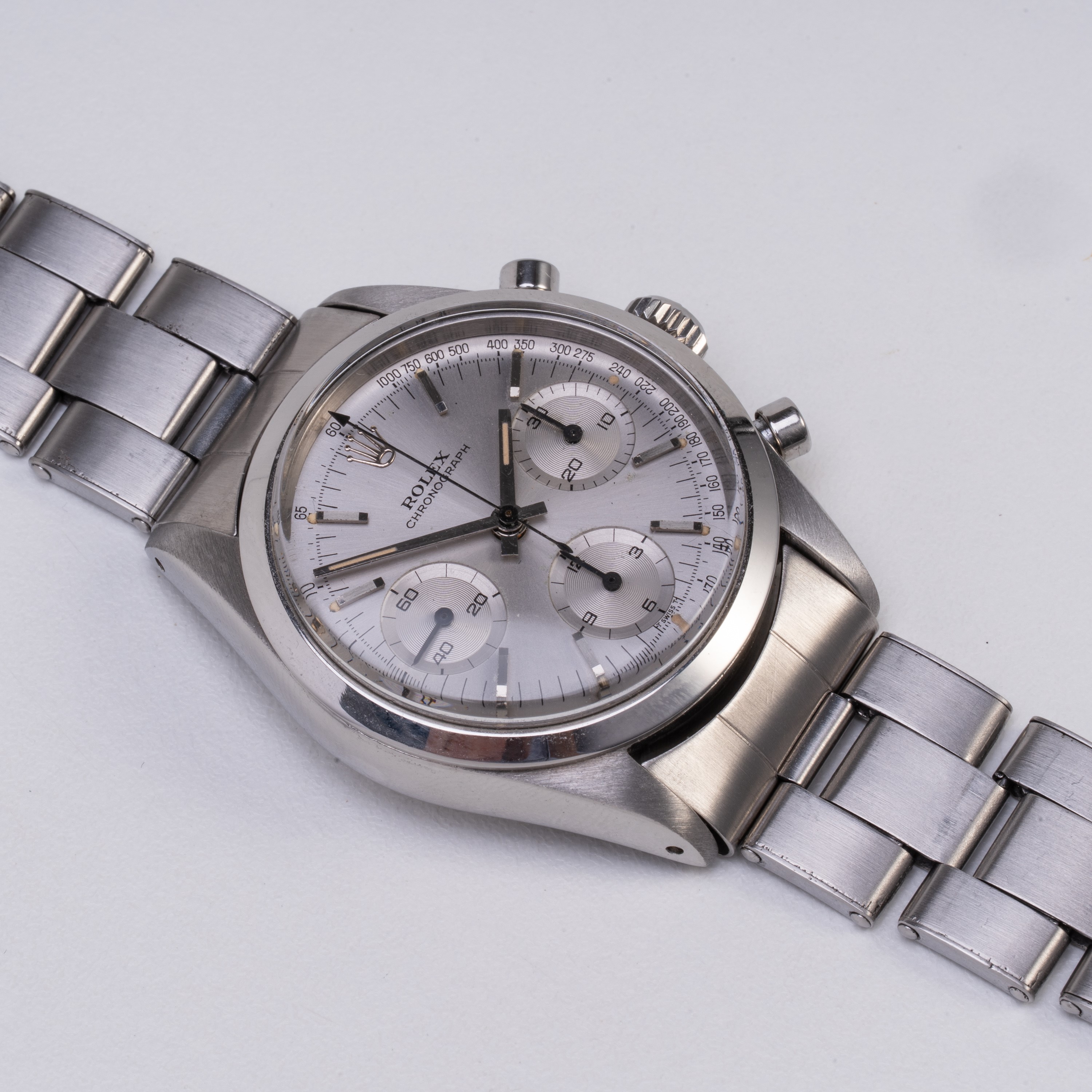 ROLEX - COSMOGRAPH PRE DAYTONA CRONOGRAFO A CARICA MANUALE IN ACCIAIO CON QUADRANTE GRIGIO E BRAC...