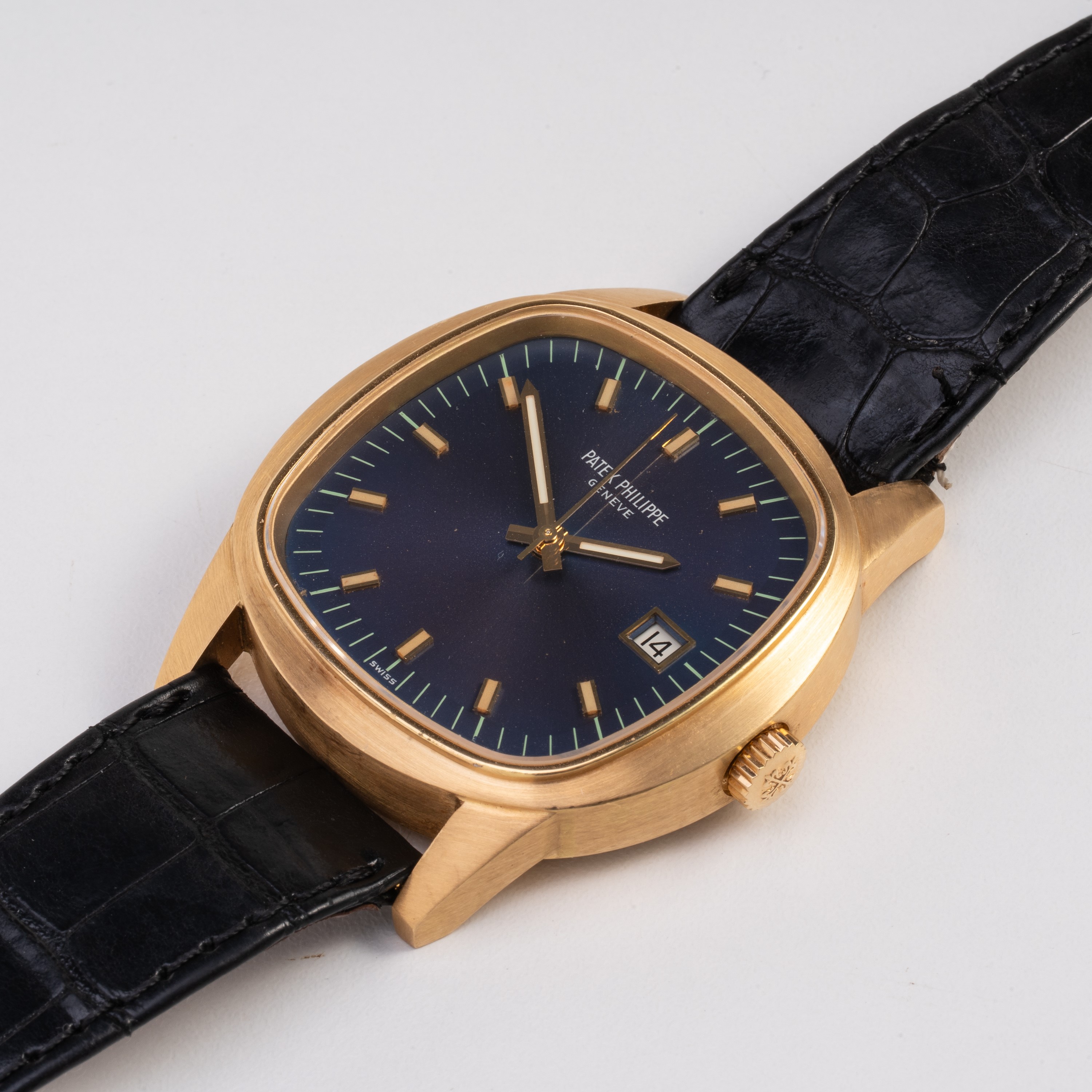 PATEK PHILIPPE - BETA 21 OROLOGIO SOLO TEMPO AL QUARZO IN ORO GIALLO 18KT CON QUADRANTE CON VIRAG...