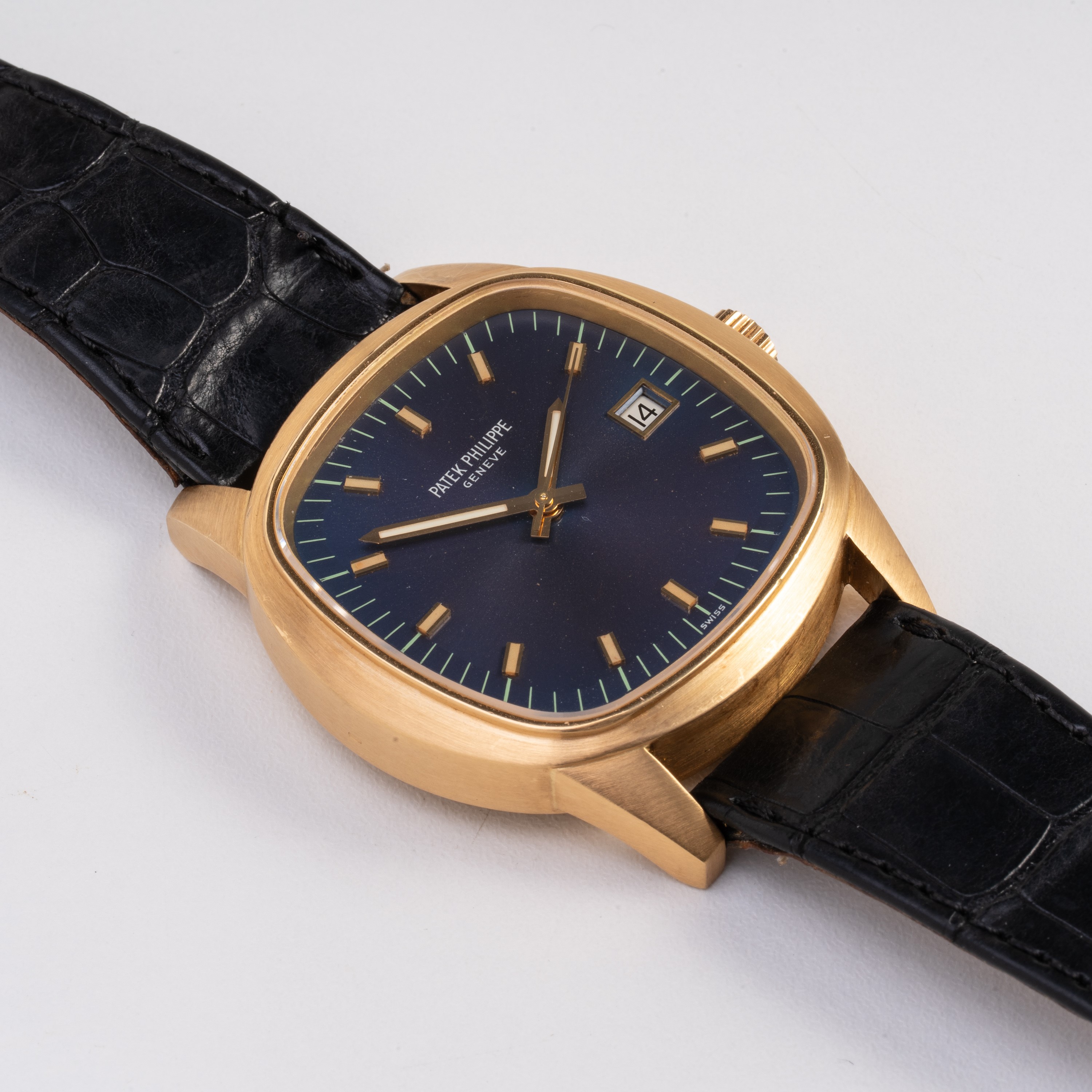 PATEK PHILIPPE - BETA 21 OROLOGIO SOLO TEMPO AL QUARZO IN ORO GIALLO 18KT CON QUADRANTE CON VIRAG...
