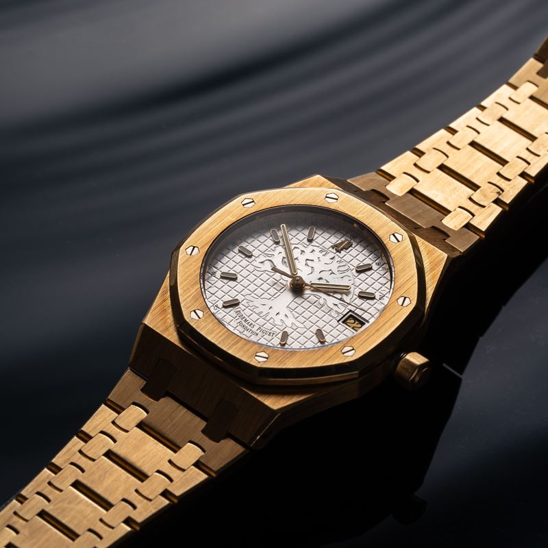 AUDEMARS PIGUET - ROYAL OAK FOUNDATION TIME FOR TREE OROLOGIO SOLO TEMPO A CARICA AUTOMATICA IN O...