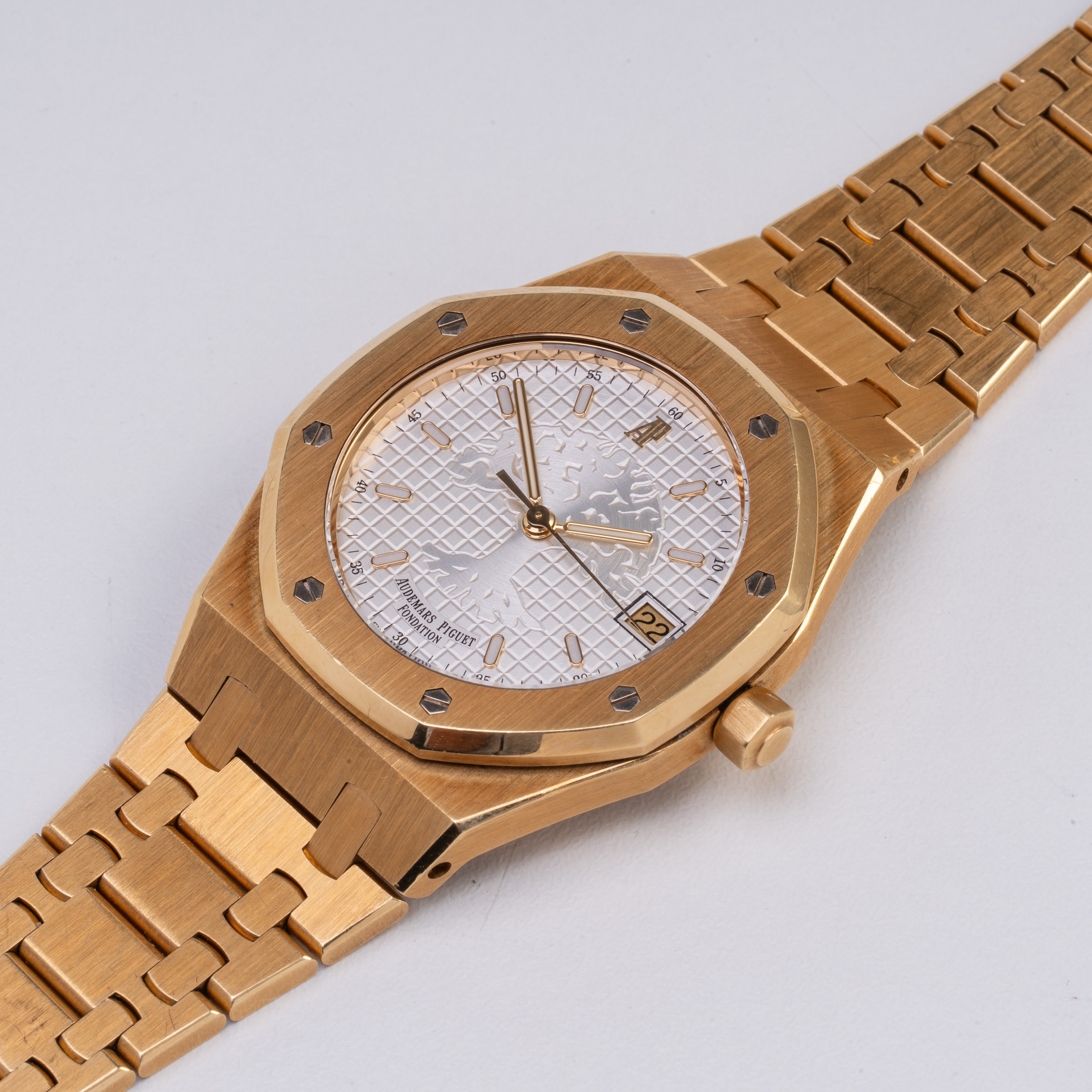 AUDEMARS PIGUET - ROYAL OAK FOUNDATION TIME FOR TREE OROLOGIO SOLO TEMPO A CARICA AUTOMATICA IN O...
