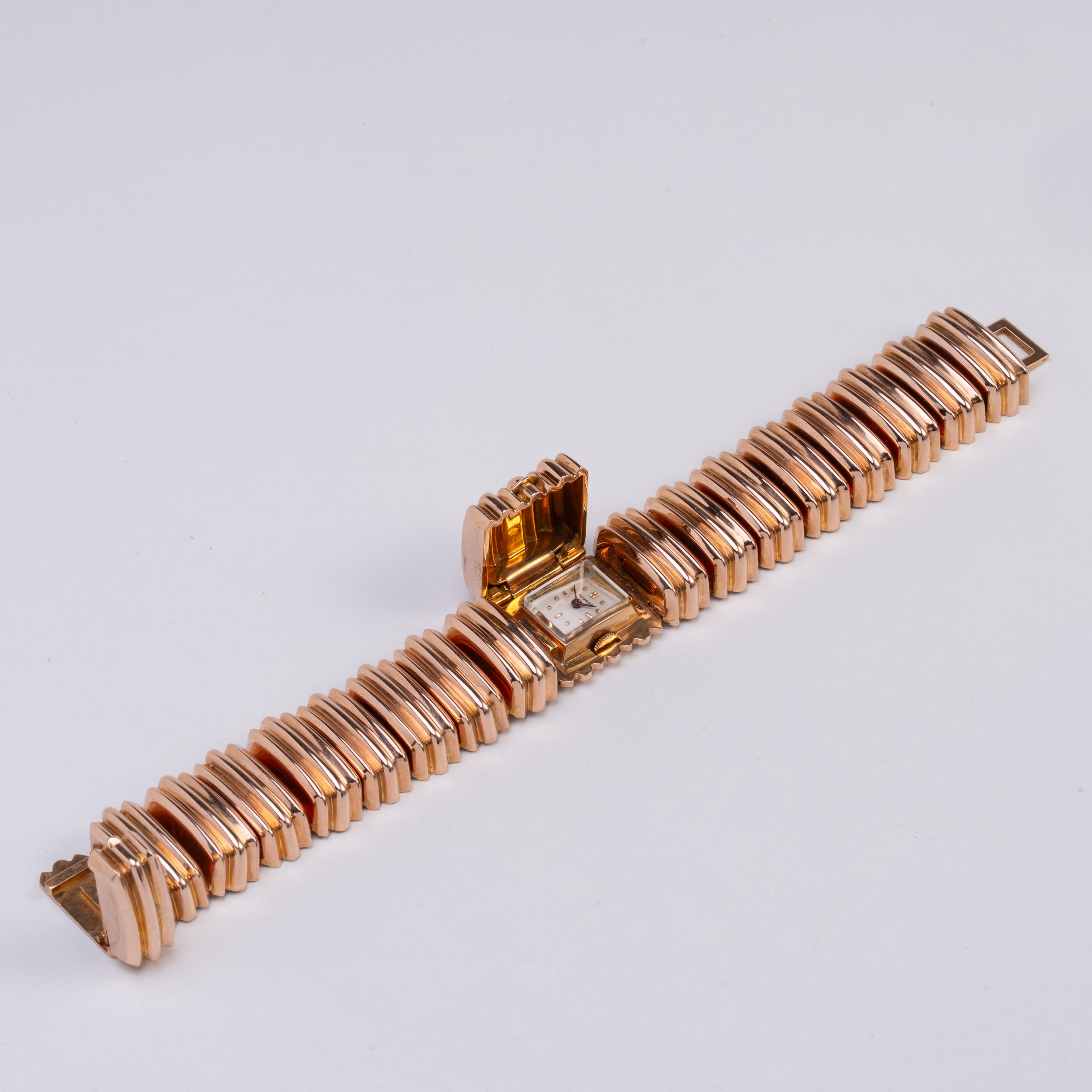 MOVADO OROLOGIO GIOIELLO IN ORO ROSA 18KT A CARICA MANUALE CON QUADRANTE BIANCO