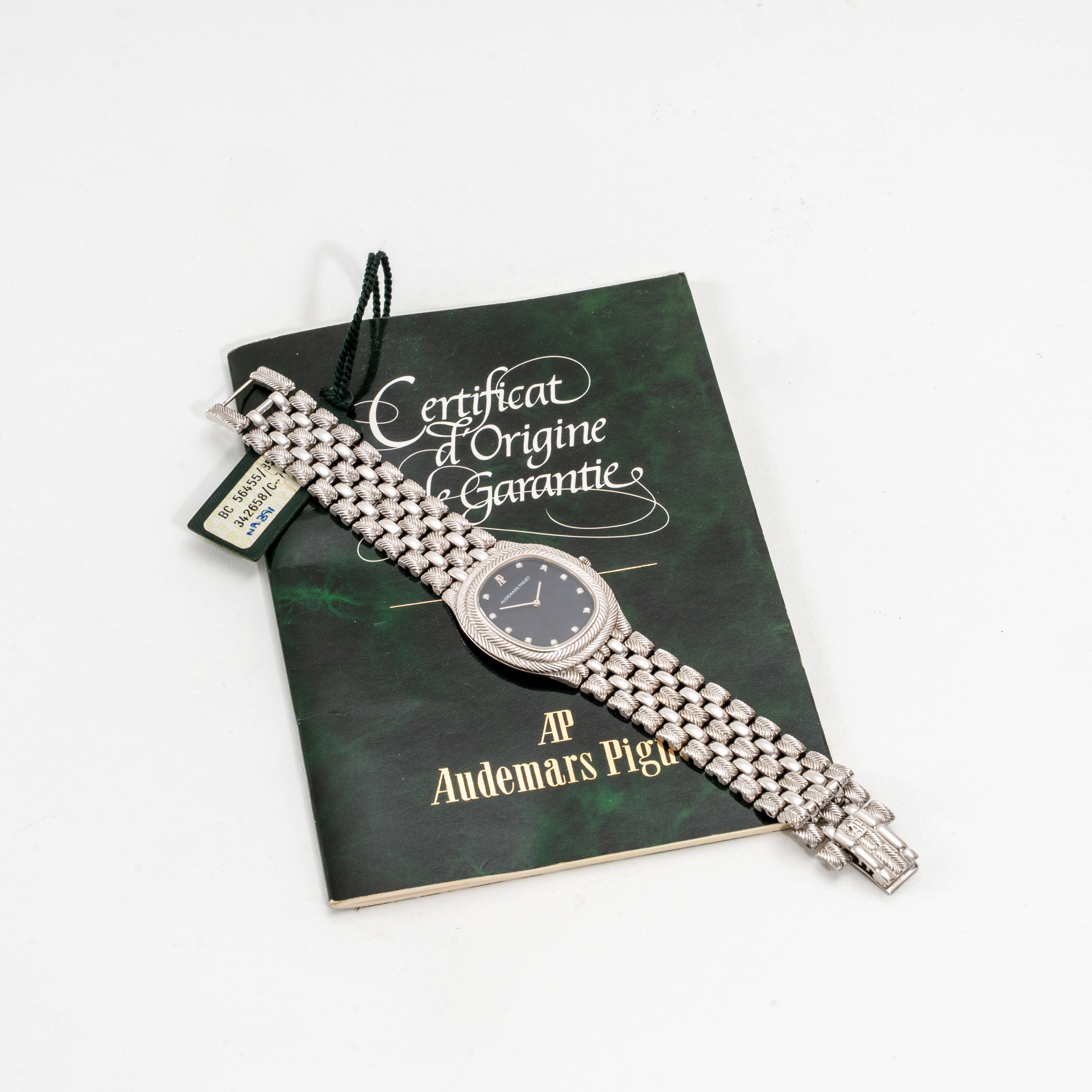 AUDEMARS PIGUET - FEATHER OROLOGIO SOLO TEMPO IN ORO BIANCO 18KT AL QUARZO CON BRACCIALE INTEGRAT...