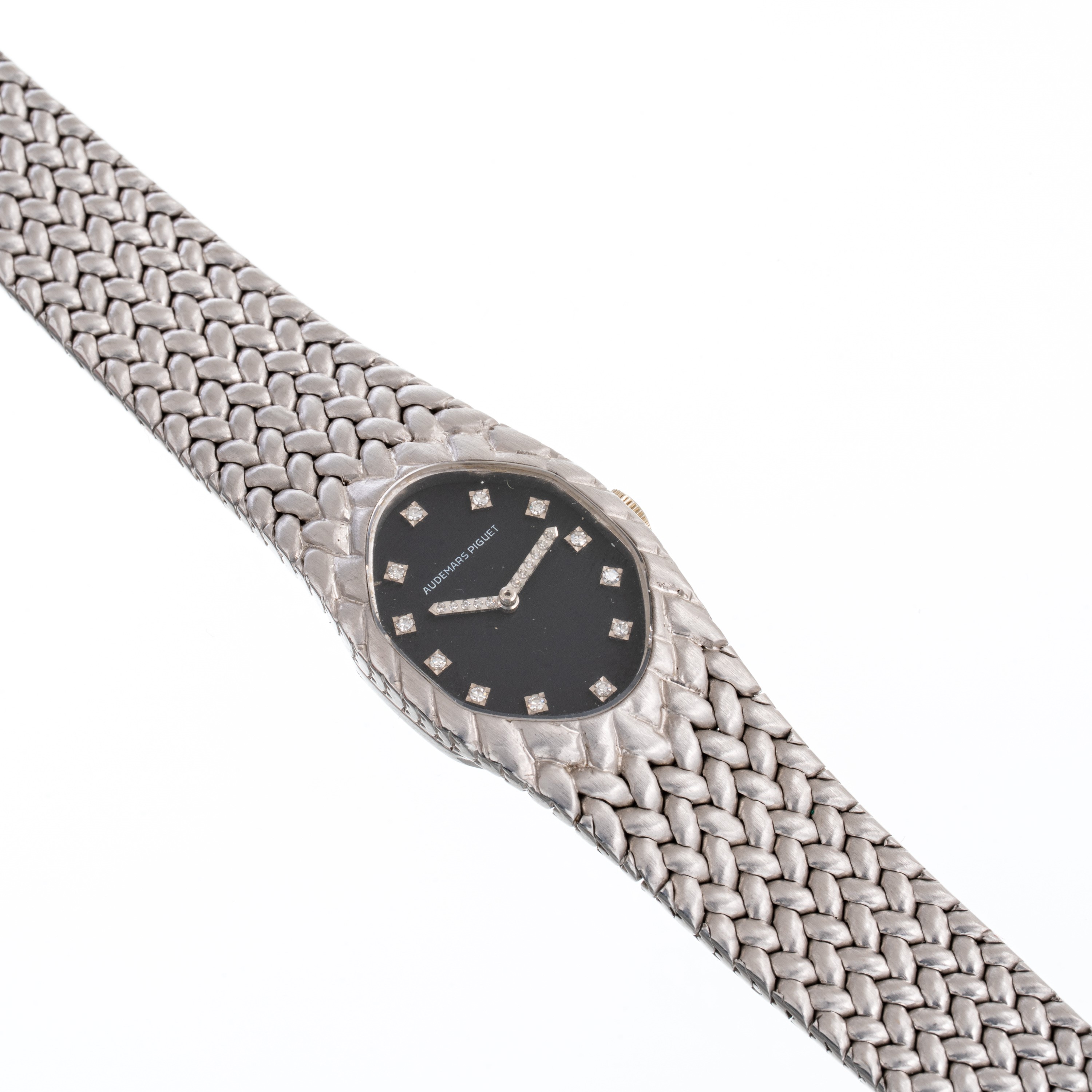 AUDEMARS PIGUET - MINI COBRA OROLOGIO SOLO TEMPO A CARICA MANUALE IN ORO BIANCO 18KT CON BRACCIAL...