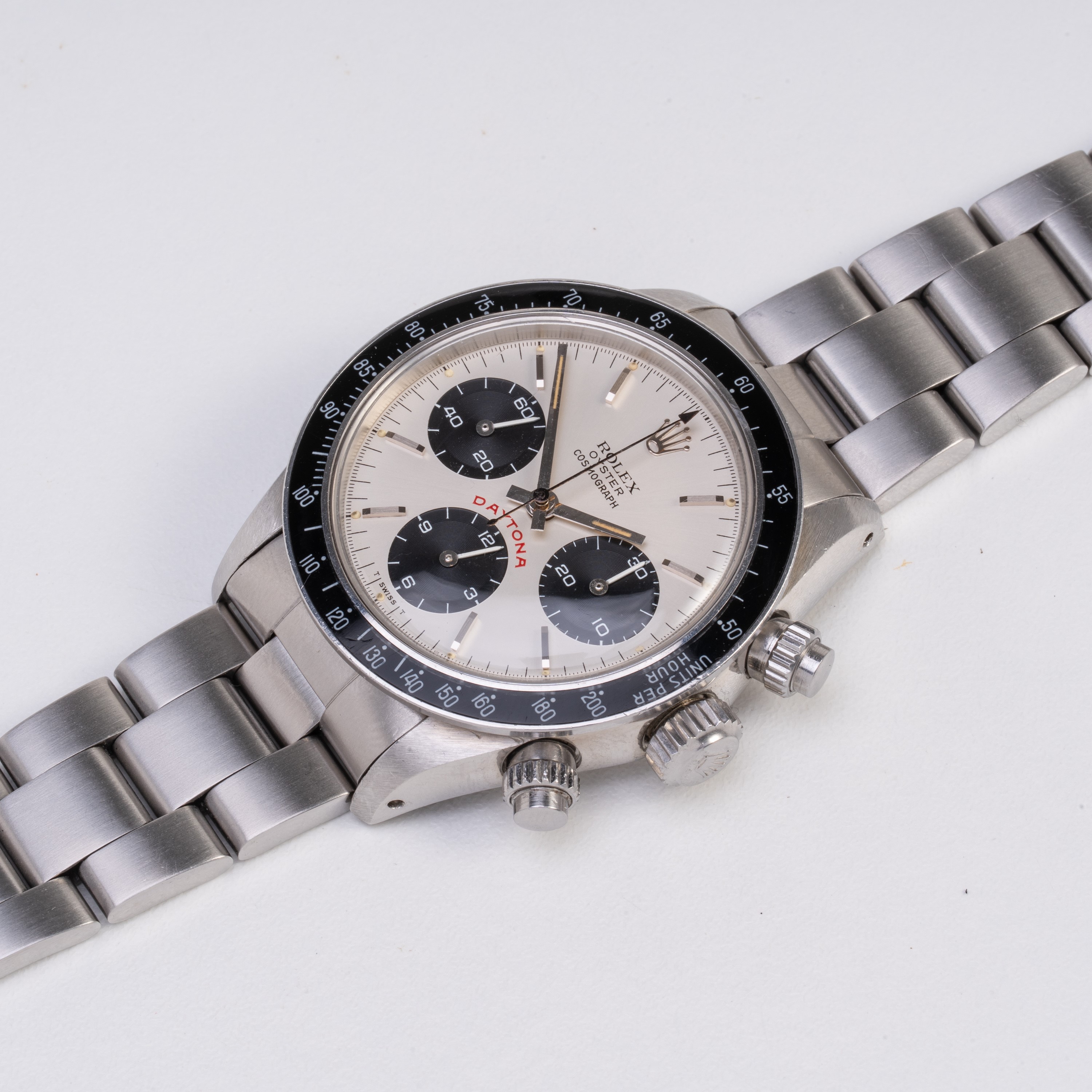 ROLEX - DAYTONA BIG RED CRONOGRAFO A CARICA MANUALE IN ACCIAIO CON GHIERA IN BACHELITE, QUADRANTE...