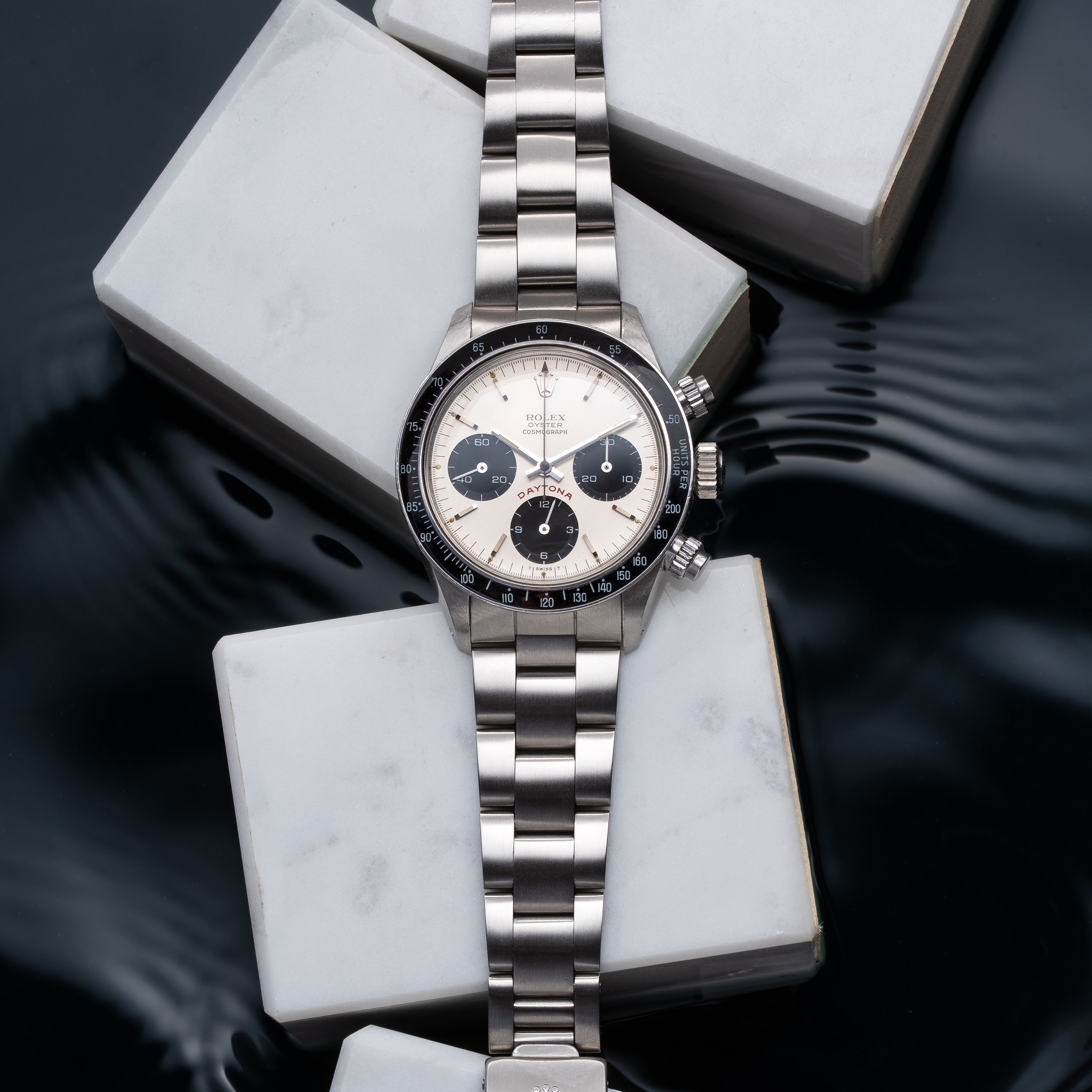 ROLEX - DAYTONA BIG RED CRONOGRAFO A CARICA MANUALE IN ACCIAIO CON GHIERA IN BACHELITE, QUADRANTE...