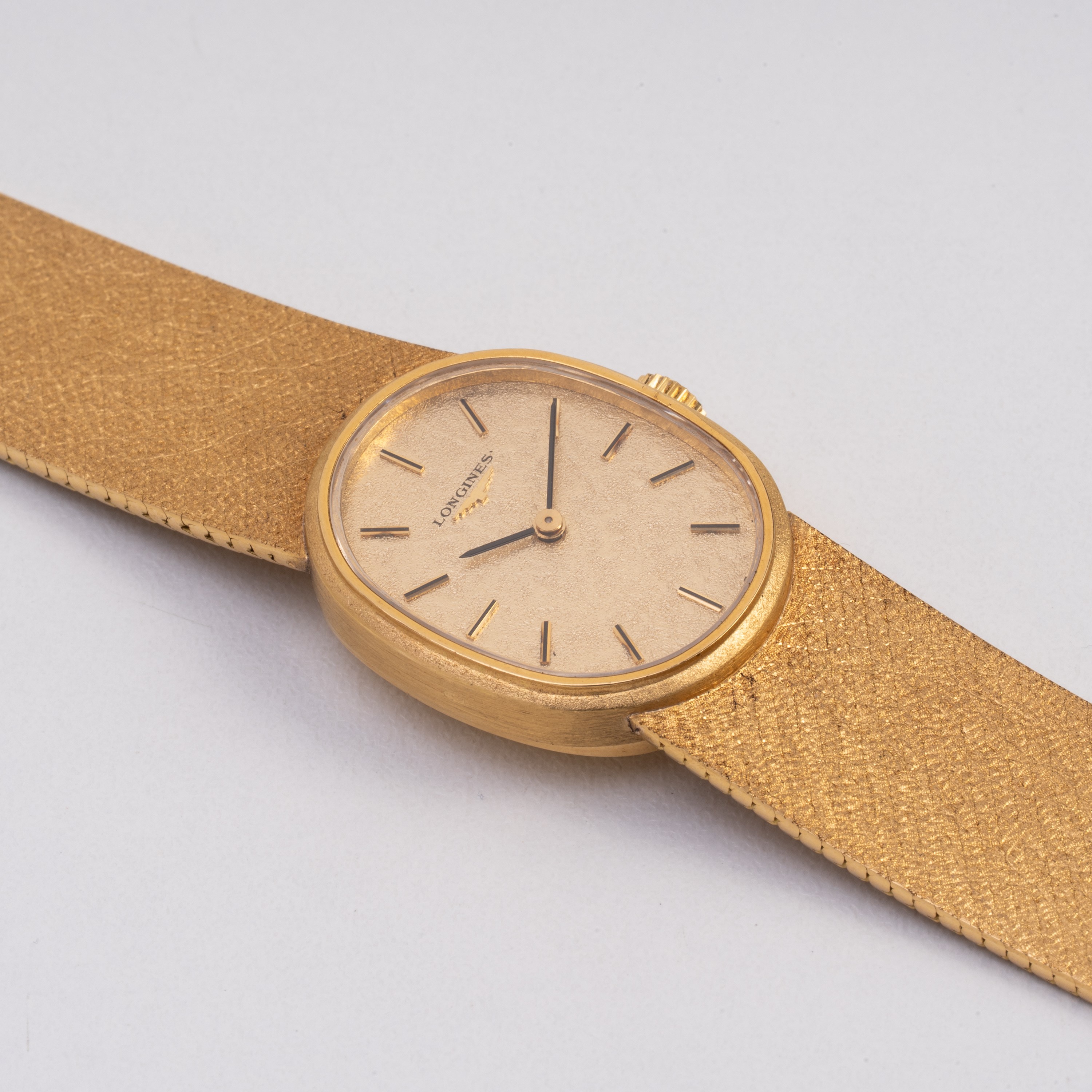 LONGINES OROLOGIO SOLO TEMPO A CARICA MANUALE IN ORO GIALLO 18KT CON BRACCIALE INTEGRATO IN ORO G...