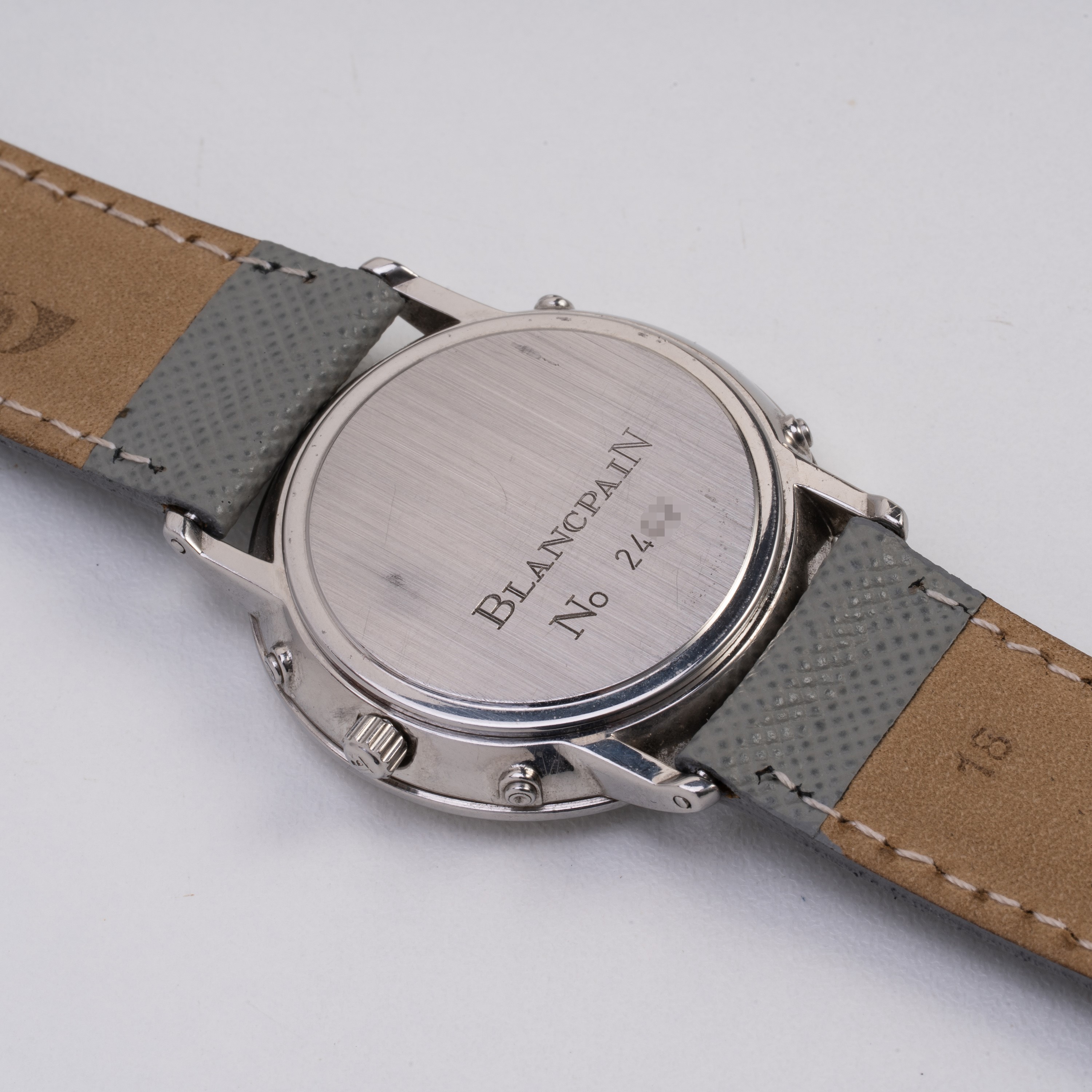 BLANCPAIN - VILLERET TRIPLE CALENDAR TRIPLO CALENDARIO IN ACCIAIO A CARICA MANUALE CON CASSA A SC...