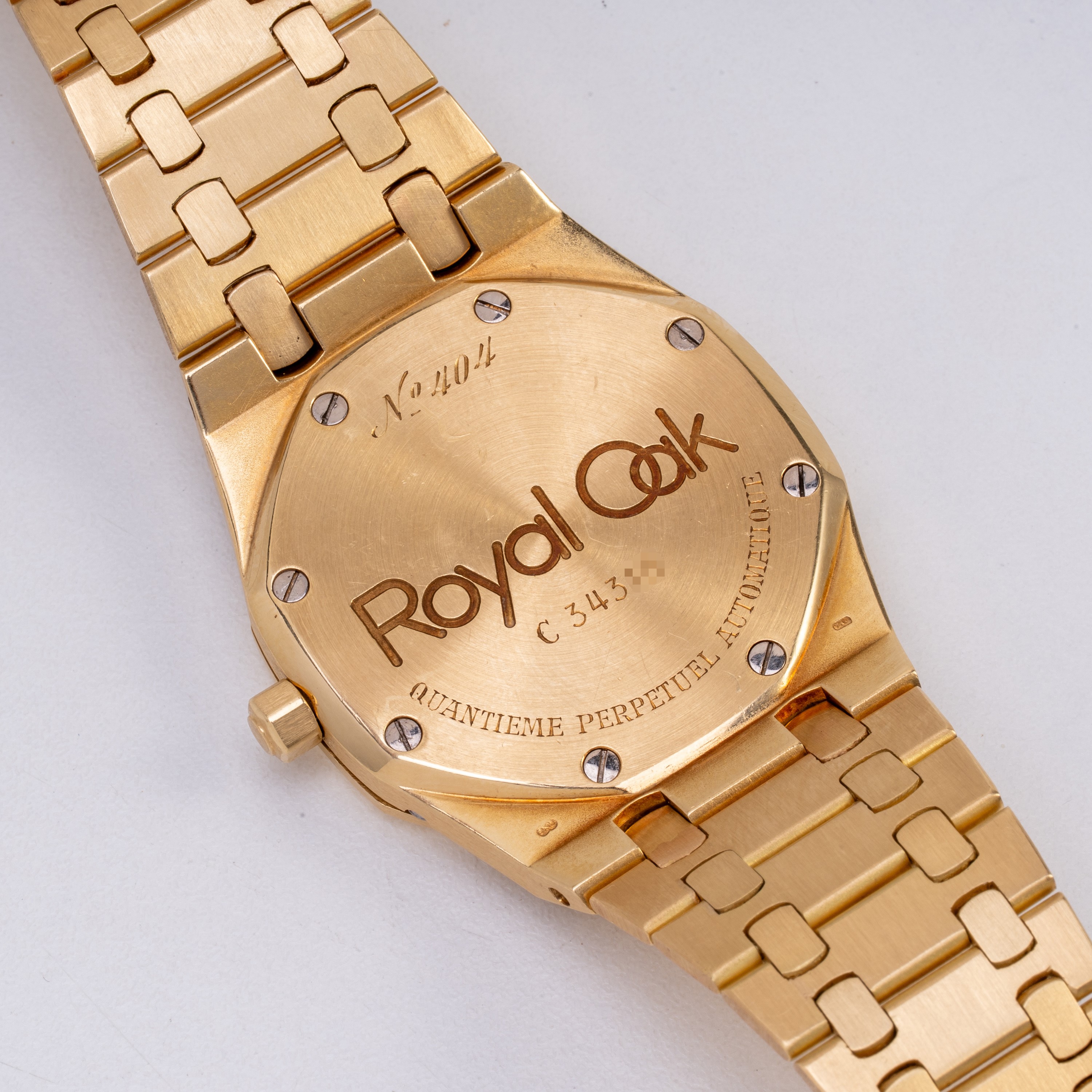 AUDEMARS PIGUET - ROYAL OAK PERPETUAL CALENDAR CALENDARIO PERPETUO A CARICA AUTOMATICA IN ORO GIA...