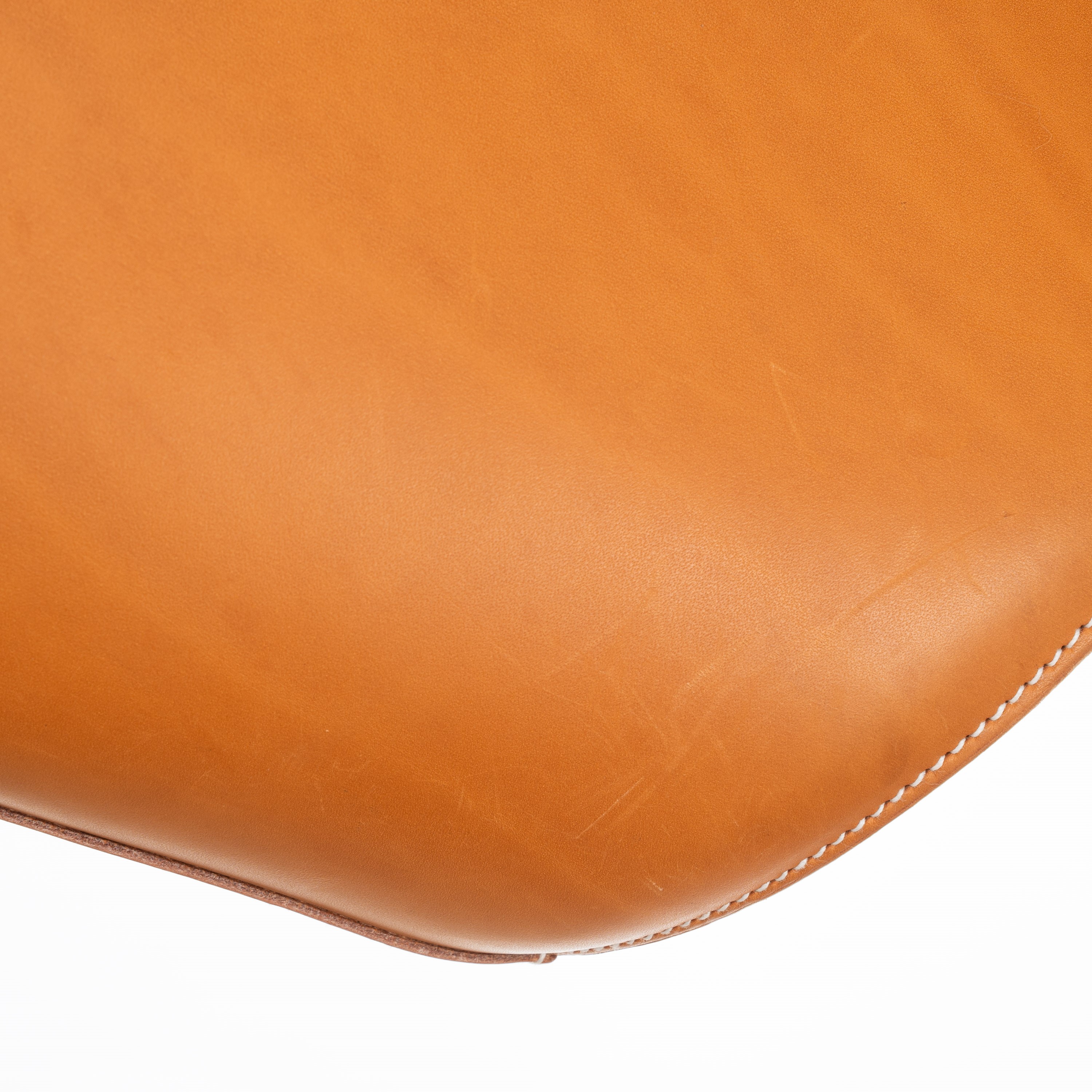 HERMÈS SECCHIELLO CABAS VACHE NATURELLE PALLADIUM HARDWARE 2007