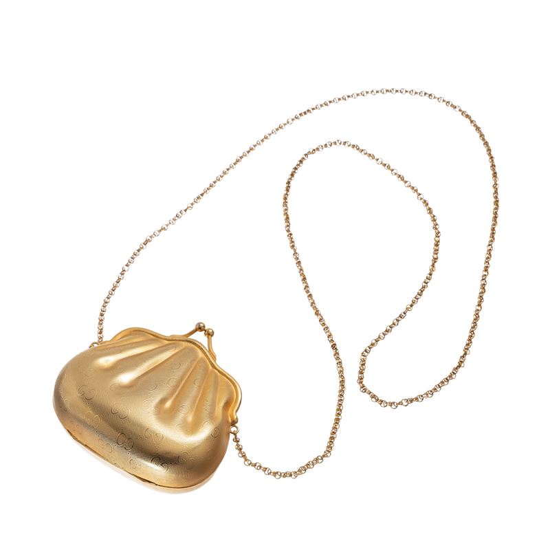 GUCCI VINTAGE ANNIVERSARY COLLECTION SHELL MICRO CLUTCH