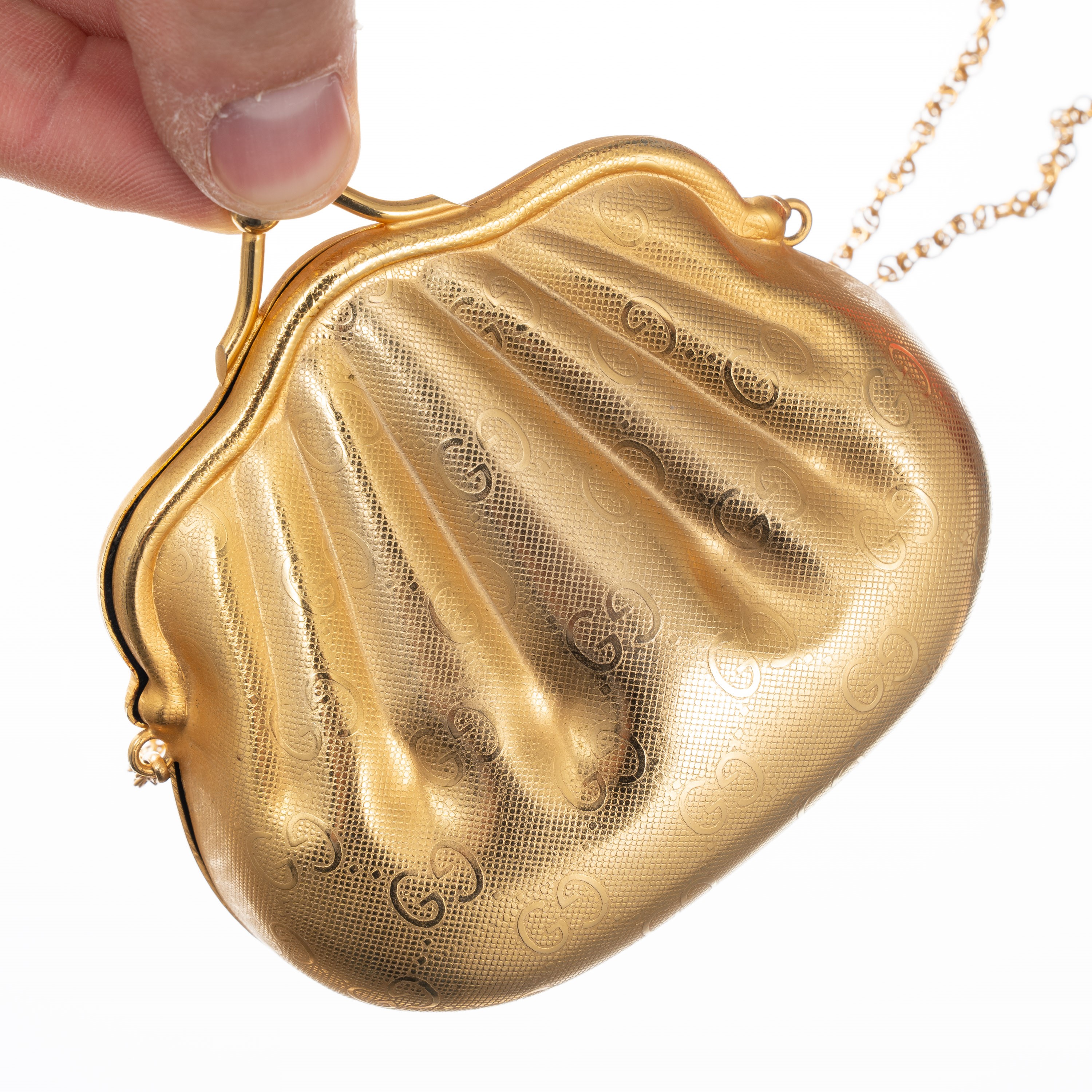 GUCCI VINTAGE ANNIVERSARY COLLECTION SHELL MICRO CLUTCH