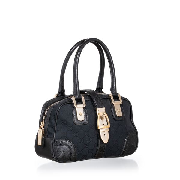 GUCCI - GUCCI BAULETTO LOGATO NERO