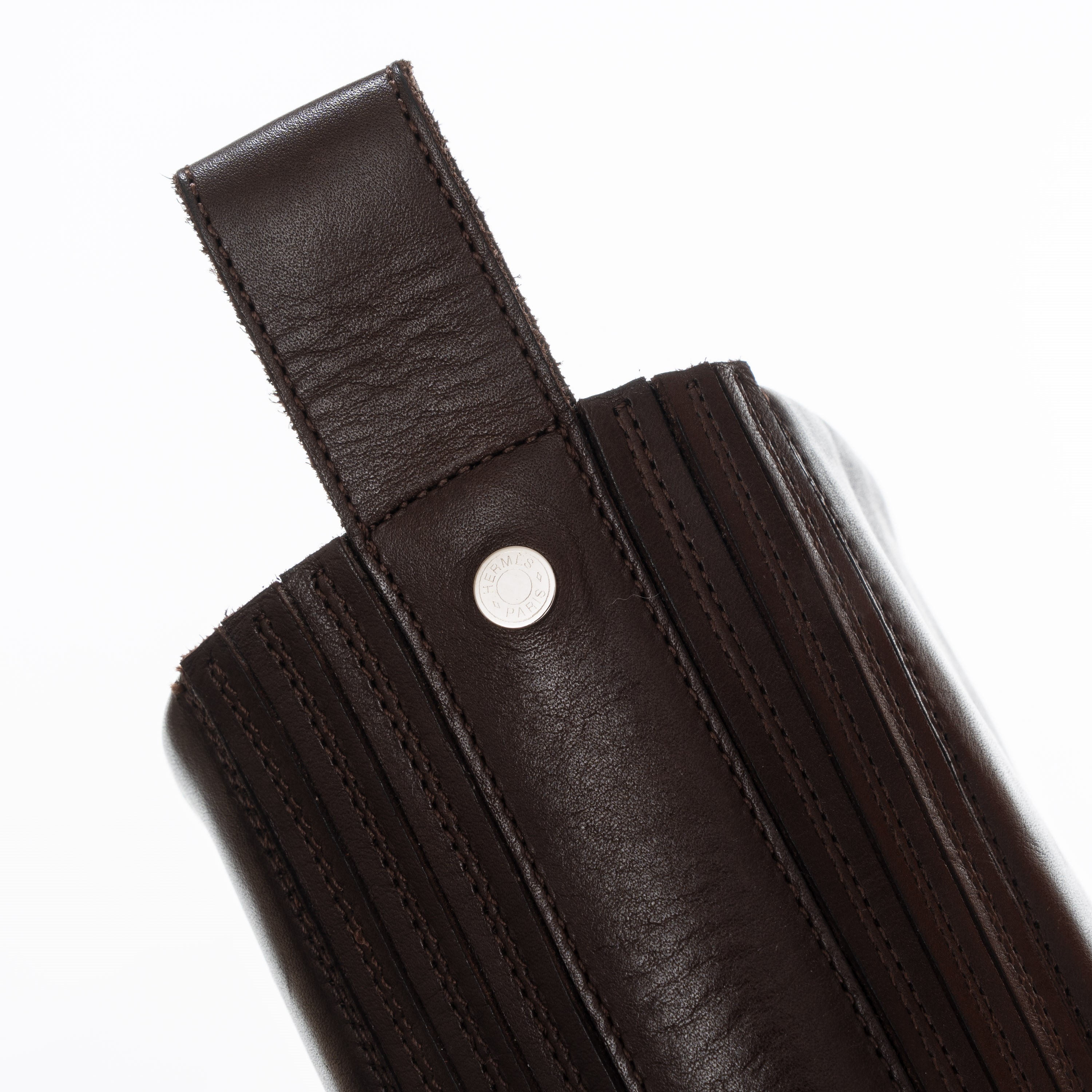 HERMÈS STIVALI STEEPLE IN PELLE MARRONE E SUOLA GOMMATA NERA - TAGLIA 37