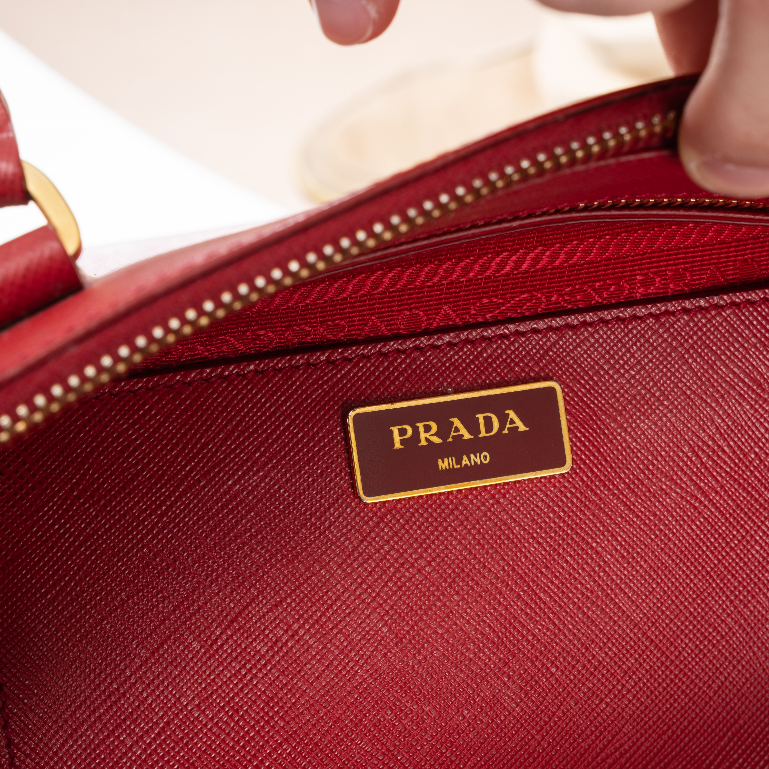 PRADA GALLERIA BICOLOR FUOCO PAPAYA