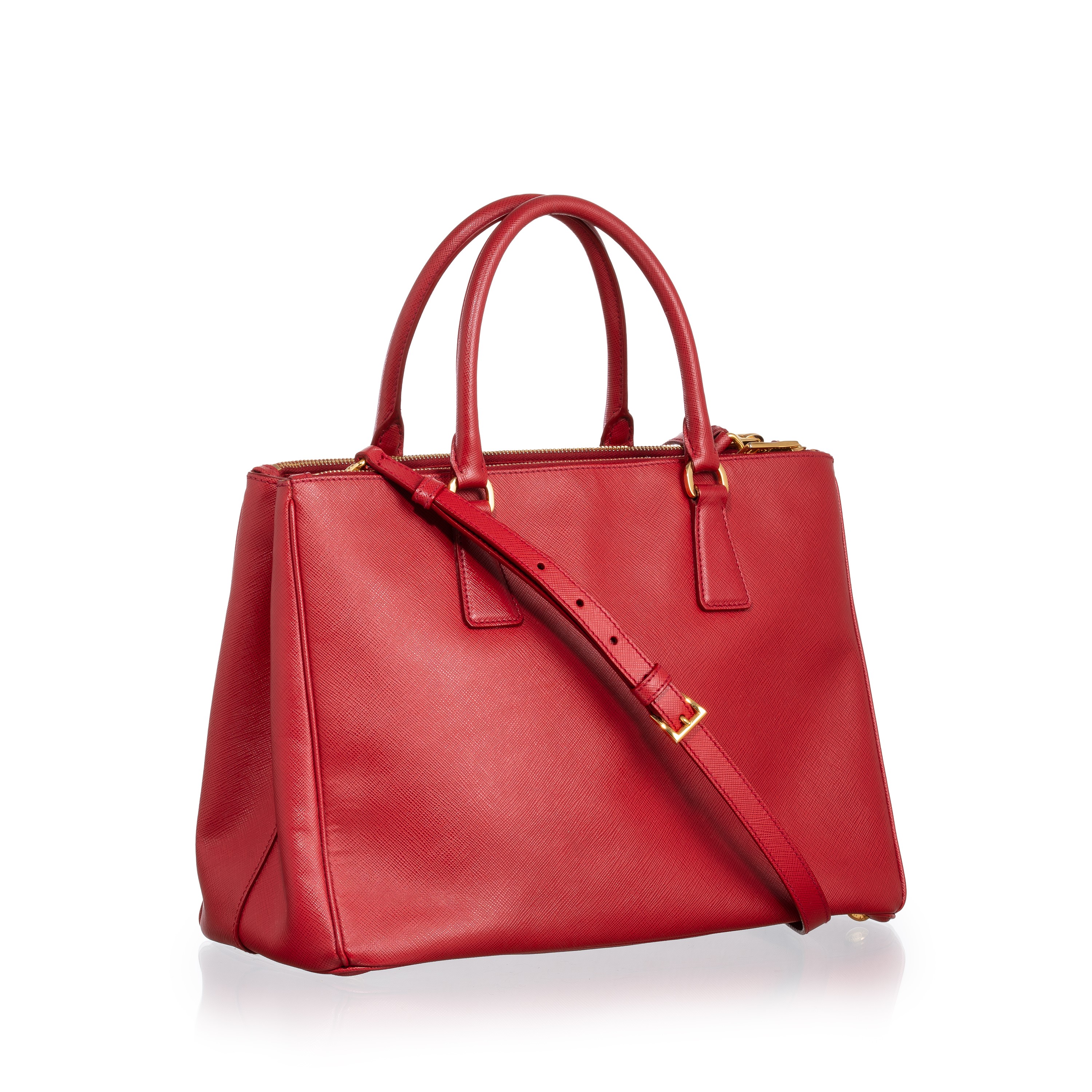 PRADA GALLERIA BICOLOR FUOCO PAPAYA