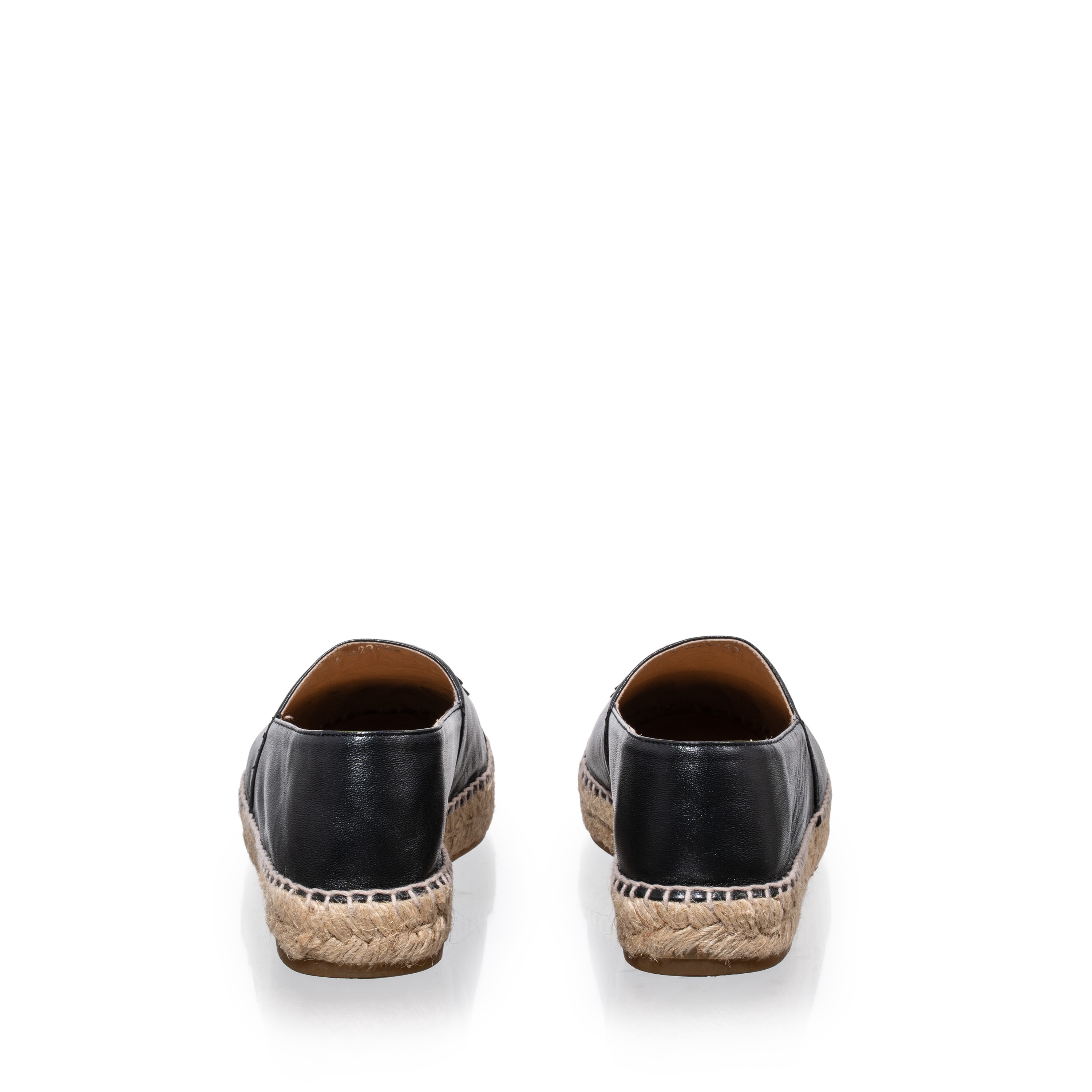 CHANEL ESPADRILLAS IN PELLE D’AGNELLO NERE- TAGLIA 39