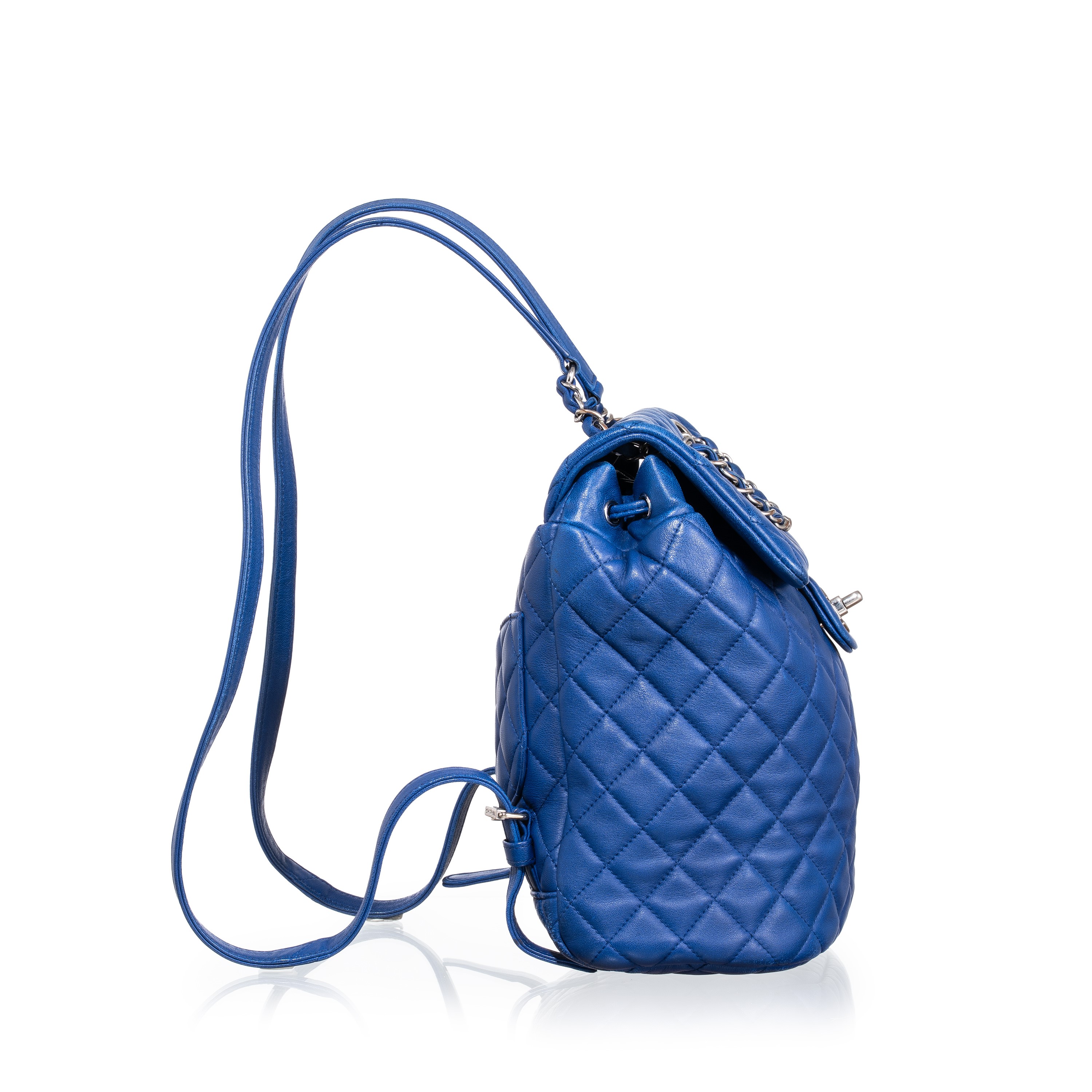CHANEL ZAINO URBAN SPIRIT IN PELLE D’AGNELLO TRAPUNTATA COLOR BLU PHW - 2016/2017