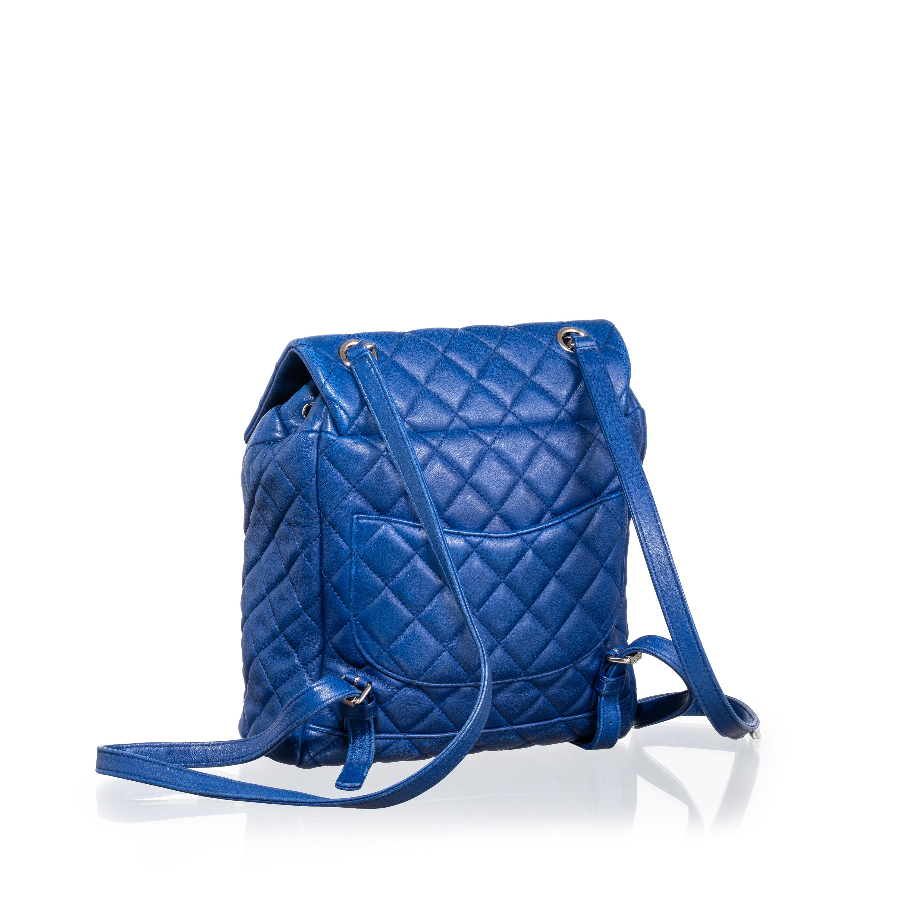 CHANEL ZAINO URBAN SPIRIT IN PELLE D’AGNELLO TRAPUNTATA COLOR BLU PHW - 2016/2017
