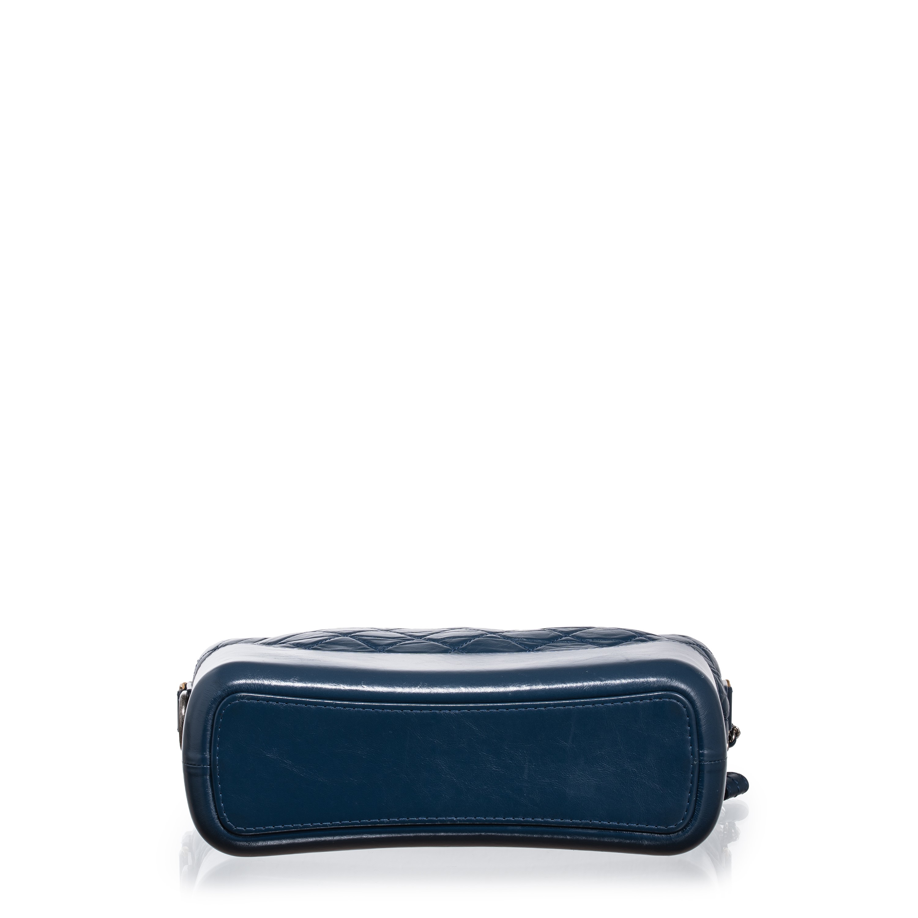 CHANEL BORSA GABRIELLE MEDIA IN PELLE EFFETTO INVECCHIATO BLU