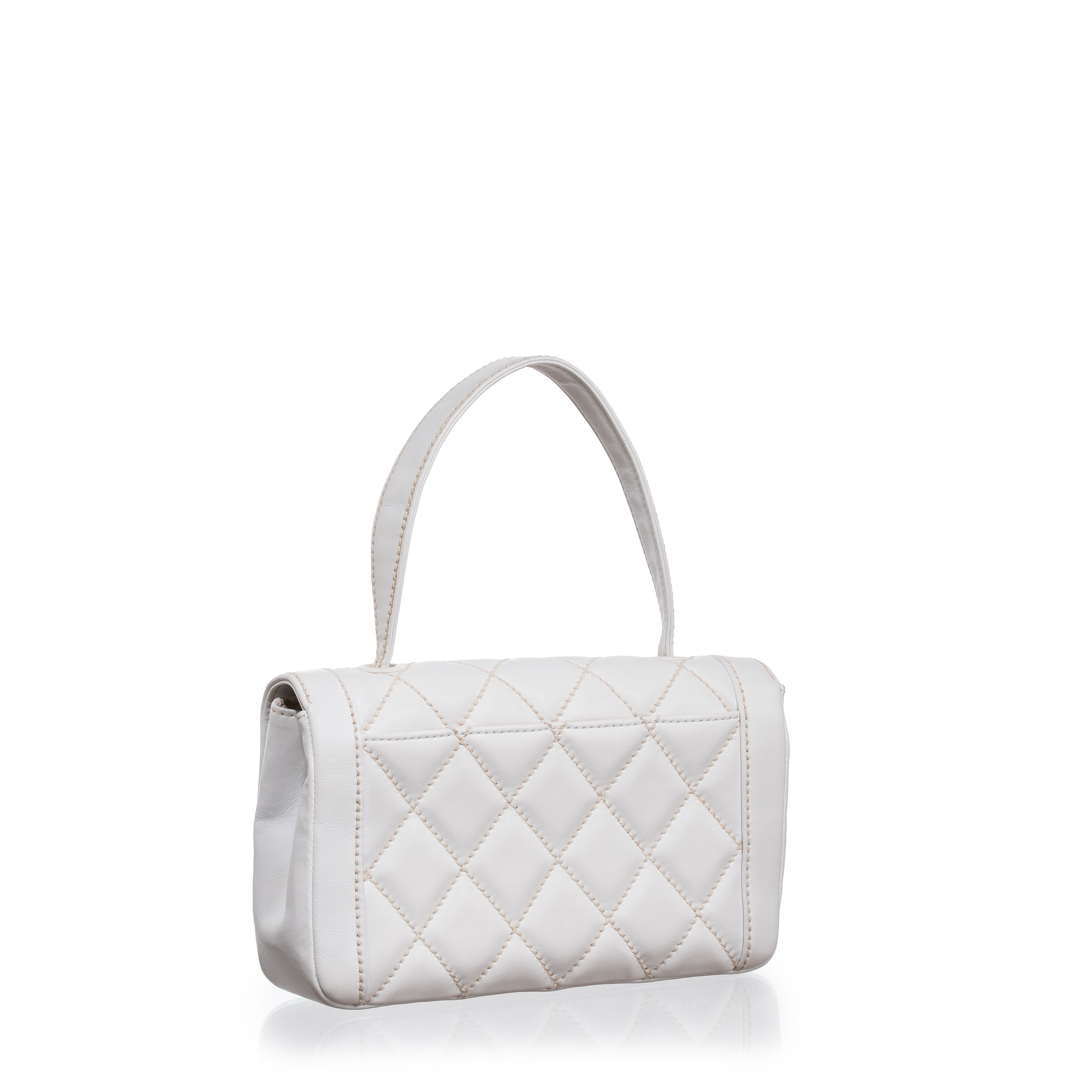 CHANEL VINTAGE TIMELESS HANDLE BAG BIANCA