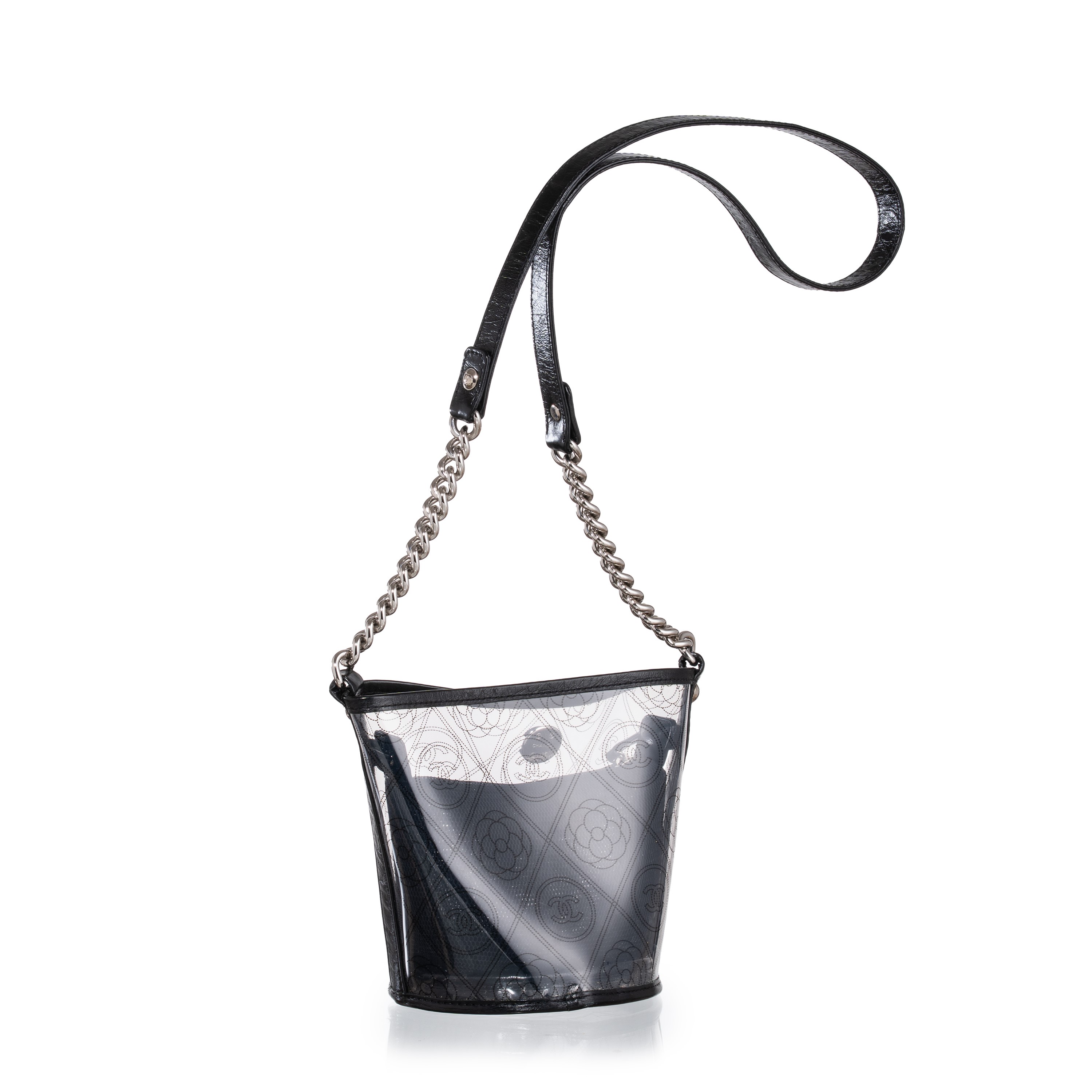 CHANEL CAMELIA BUCKET PVC - 2018