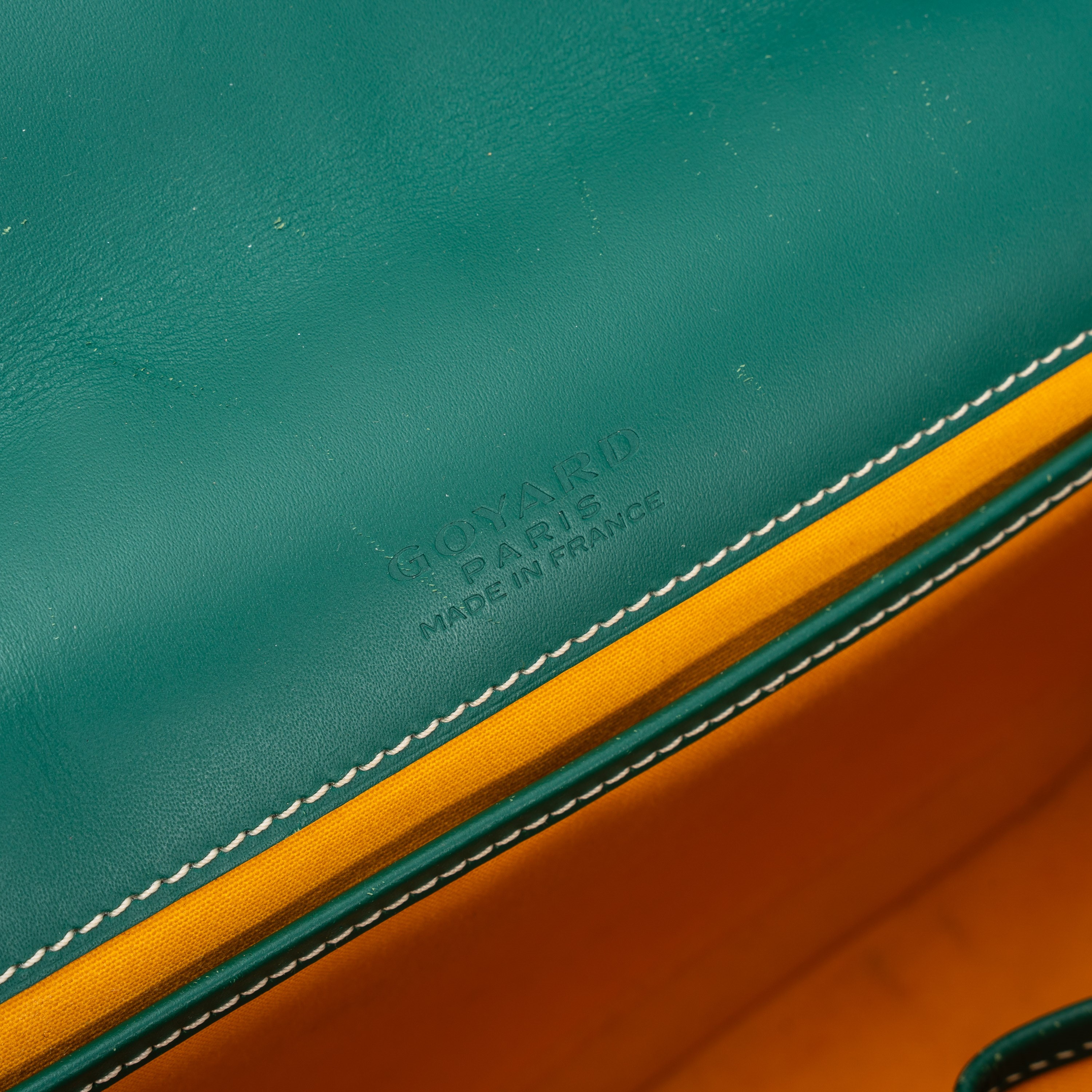 GOYARD BELVEDERE MM IN CANVAS GOYARDINE VERDE