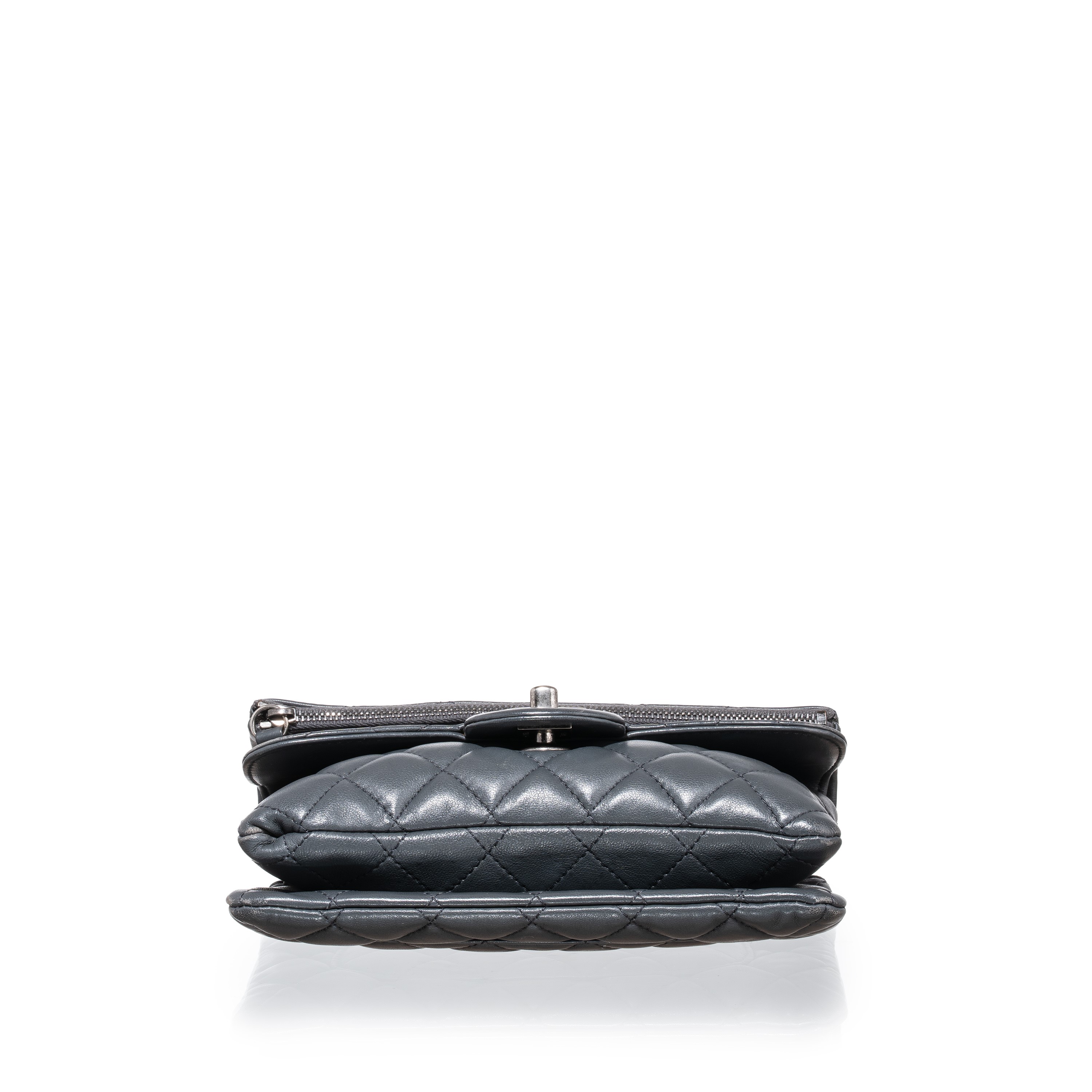 CHANEL MINI BAG MULTIPOCKET IN PELLE D’AGNELLO GRIGIA