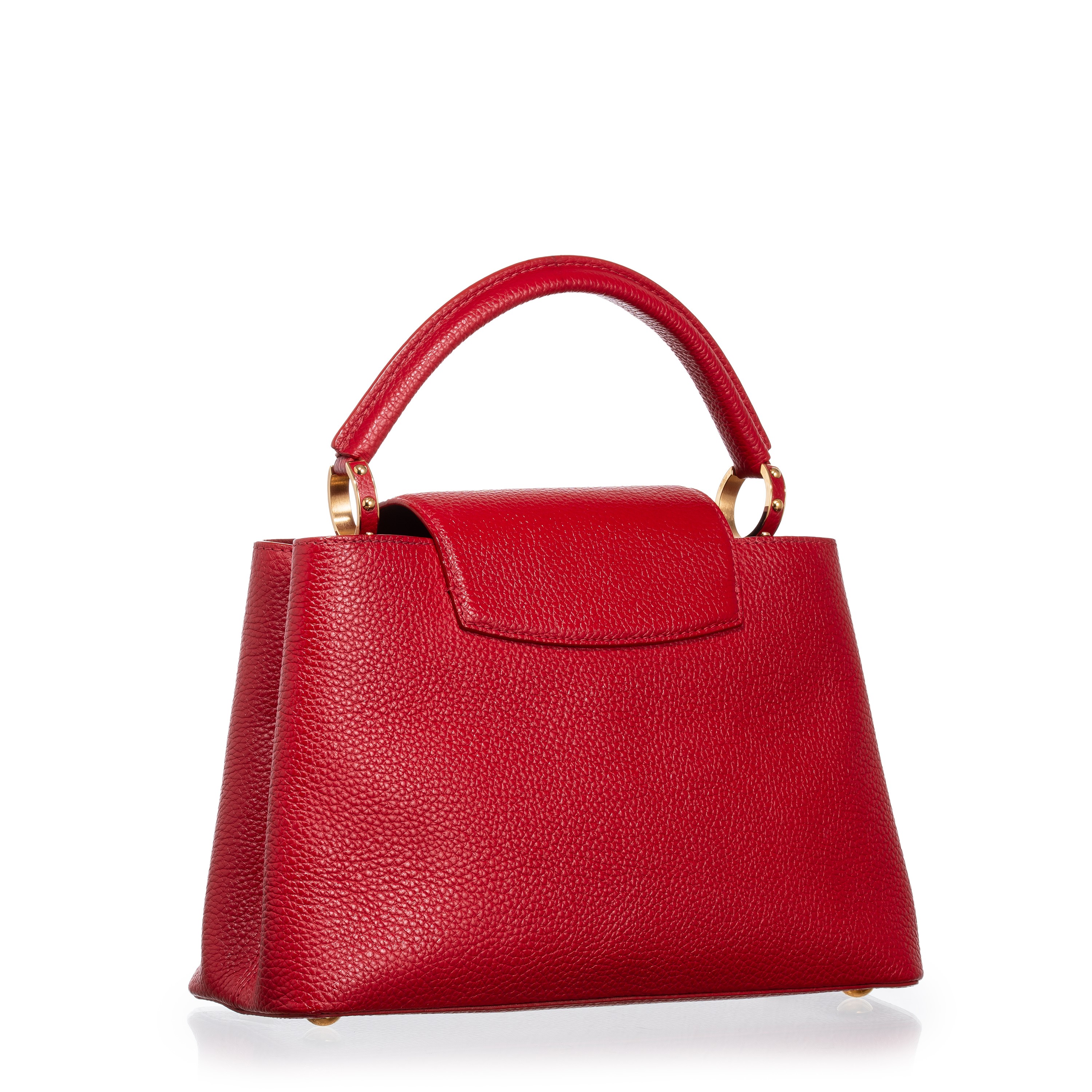 LOUIS VUITTON CAPUCINES PM IN PELLE TAURILLON COLOR SCARLATTO - 2018