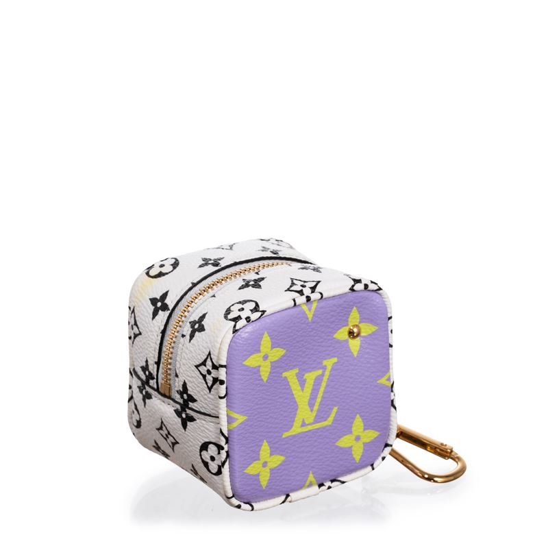 LOUIS VUITTON PORTAMONETE CUBE IN TELA MONOGRAM GIANT - 2019