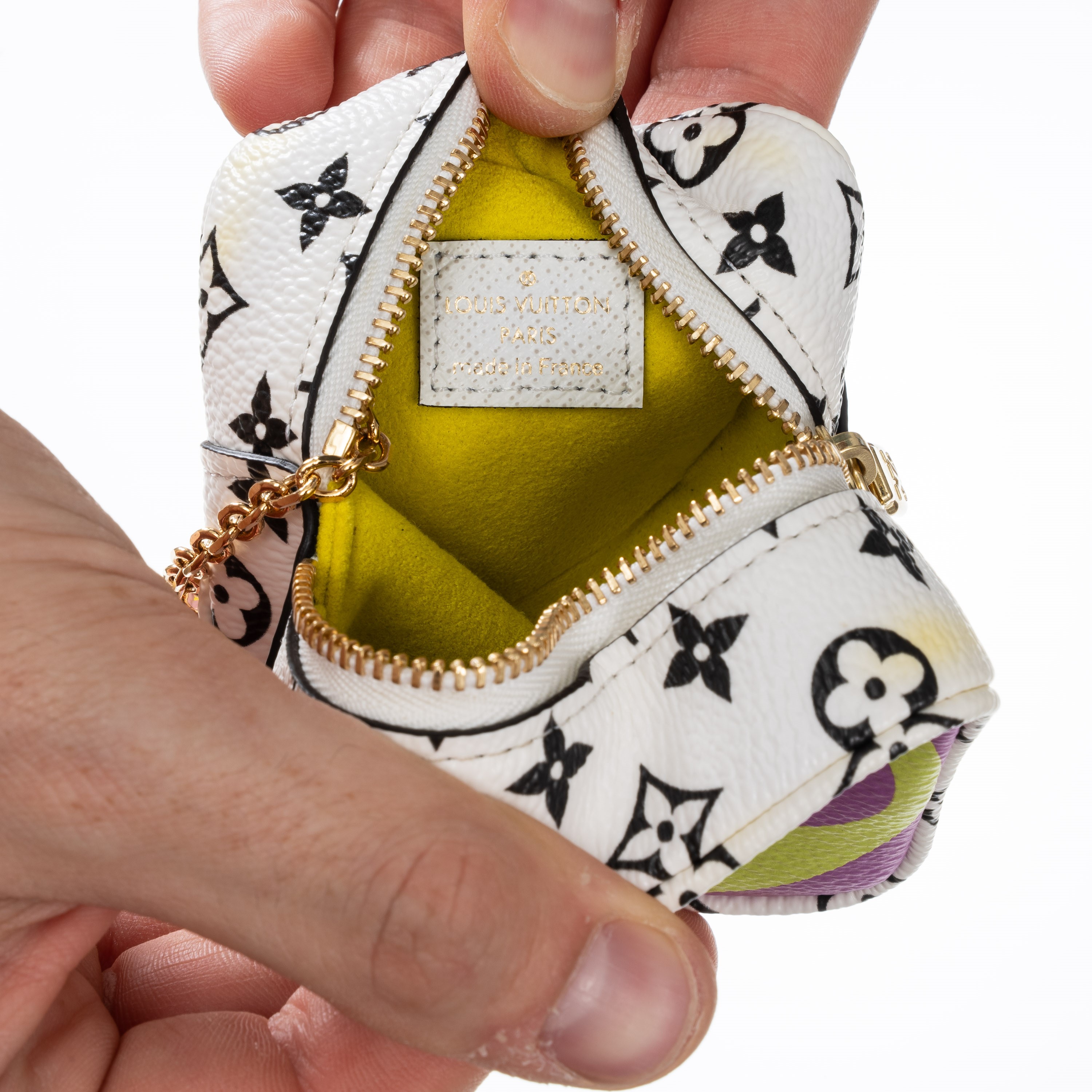 LOUIS VUITTON PORTAMONETE CUBE IN TELA MONOGRAM GIANT - 2019