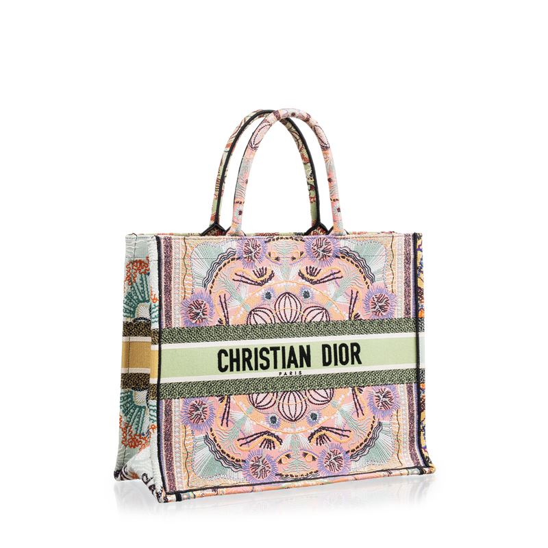 DIOR BOOK TOTE LARGE FANTASIA TESSUTO RICAMATO - 2020