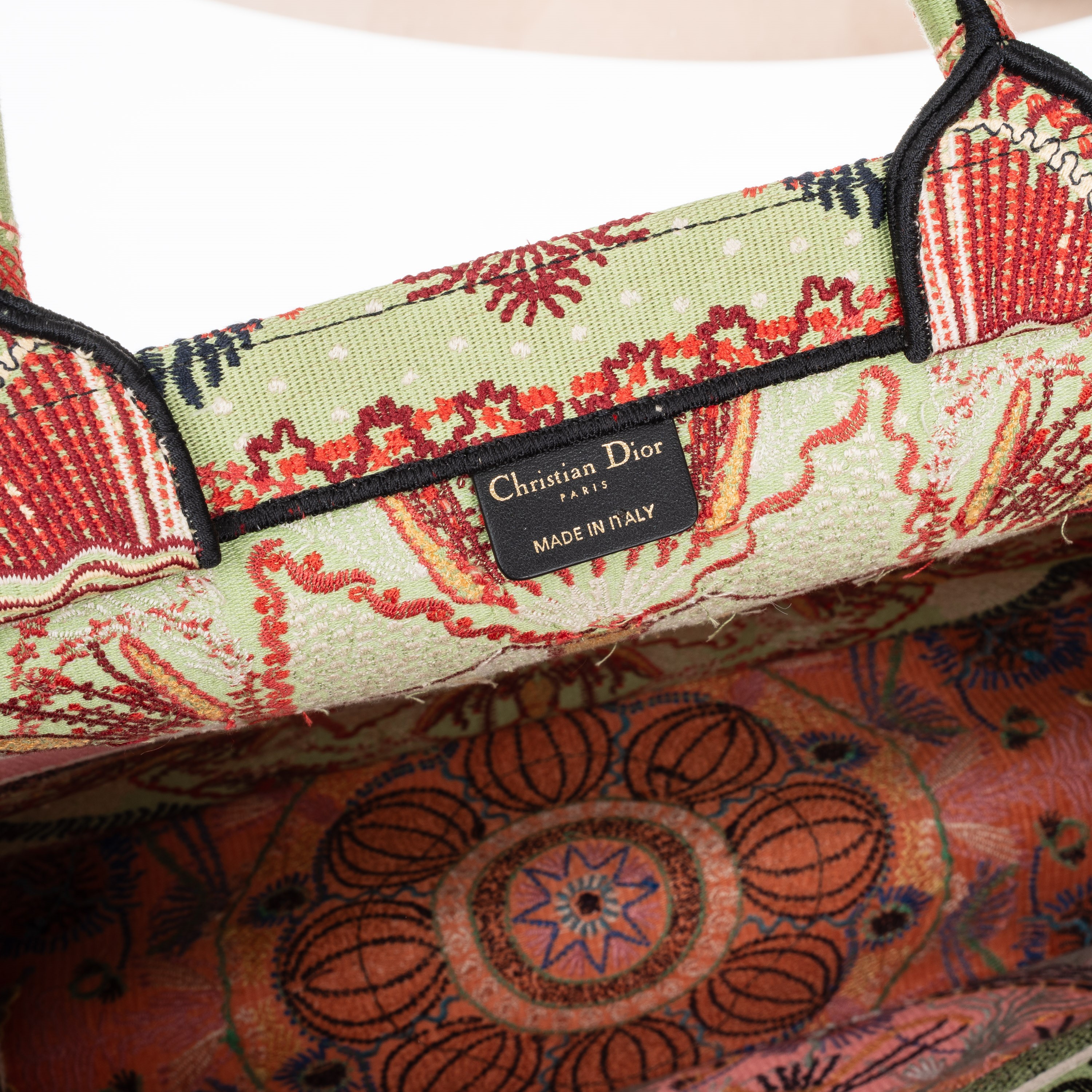 DIOR BOOK TOTE LARGE FANTASIA TESSUTO RICAMATO - 2020