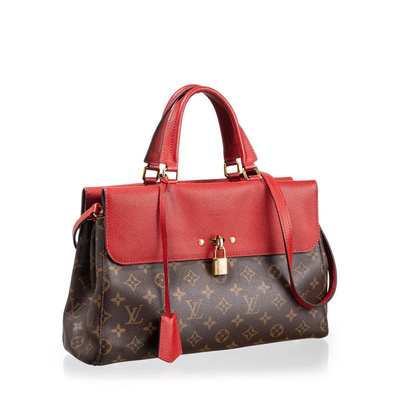 LOUIS VUITTON BORSA VENUS IN TELA MONOGRAM E PELLE ROSSA