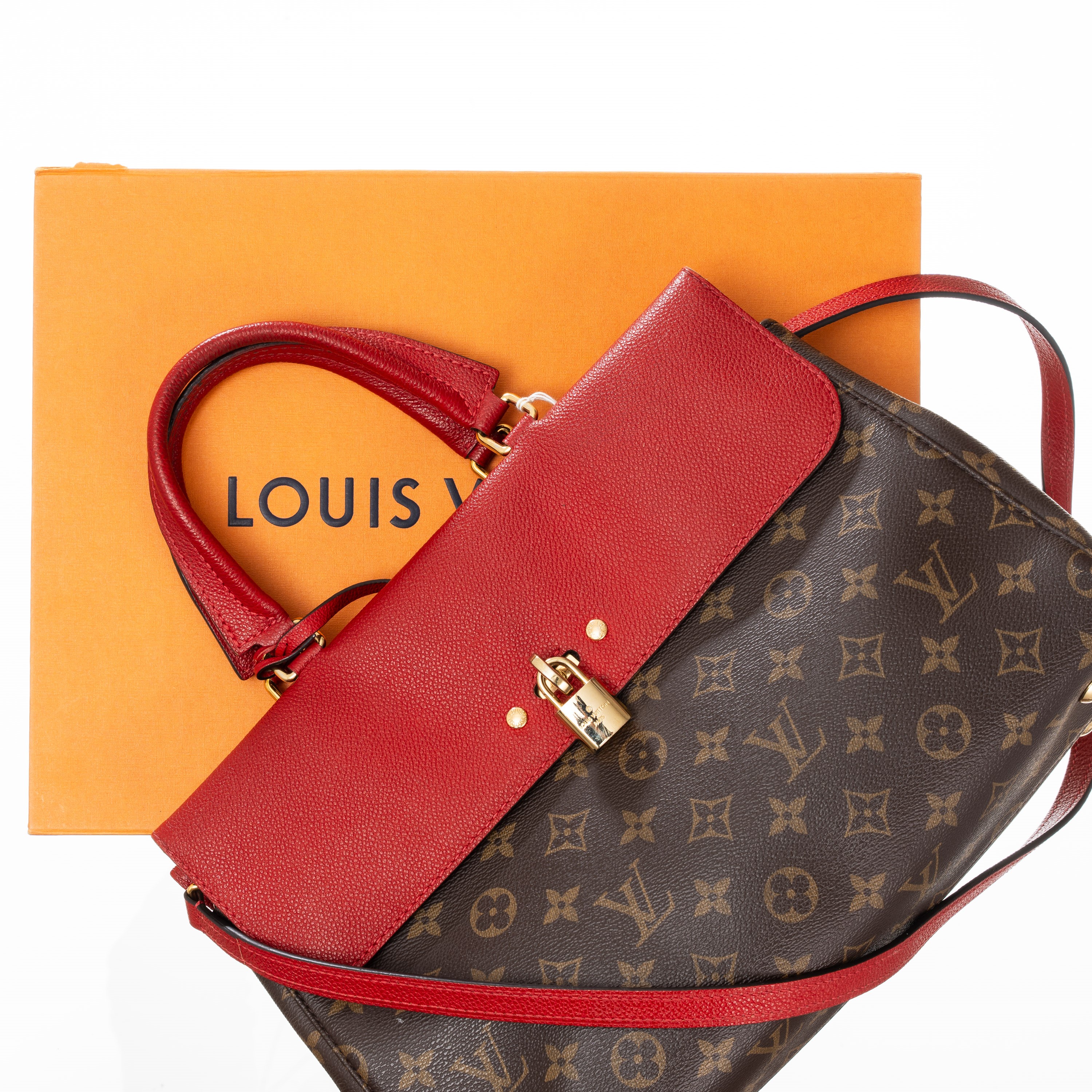 LOUIS VUITTON BORSA VENUS IN TELA MONOGRAM E PELLE ROSSA