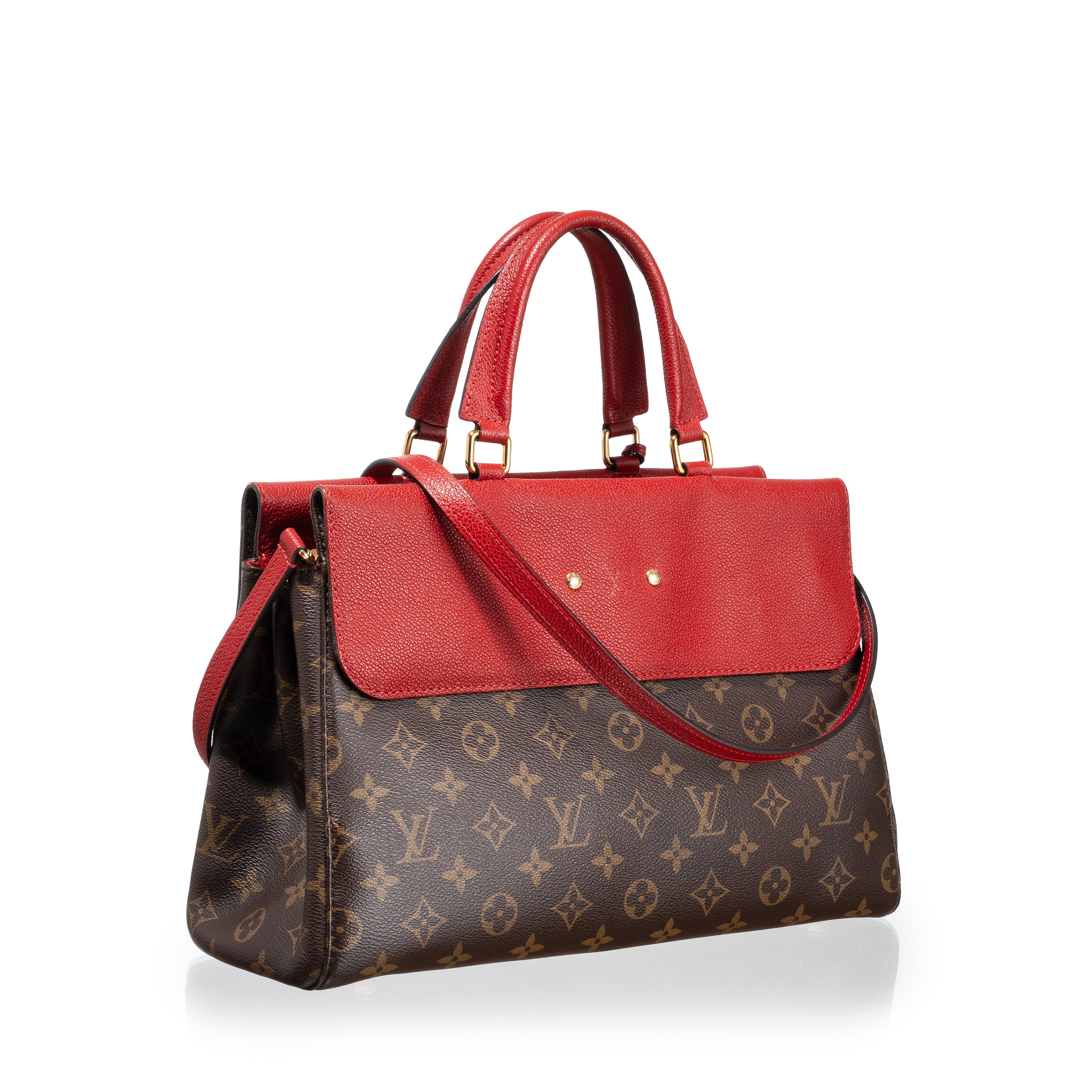 LOUIS VUITTON BORSA VENUS IN TELA MONOGRAM E PELLE ROSSA