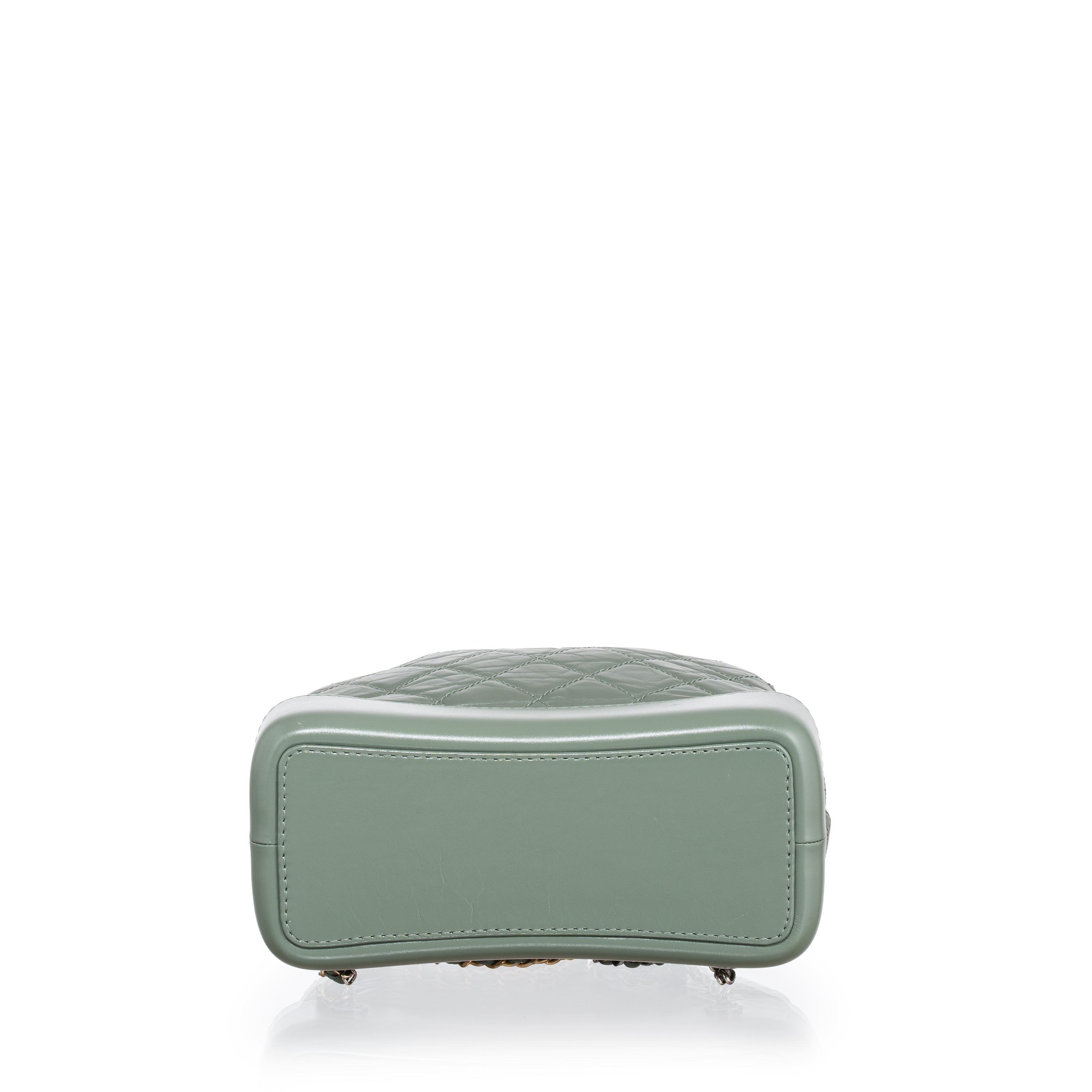 CHANEL ZAINO GABRIELLE IN PELLE EFFETTO INVECCHIATO VERDE SALVIA - 2018