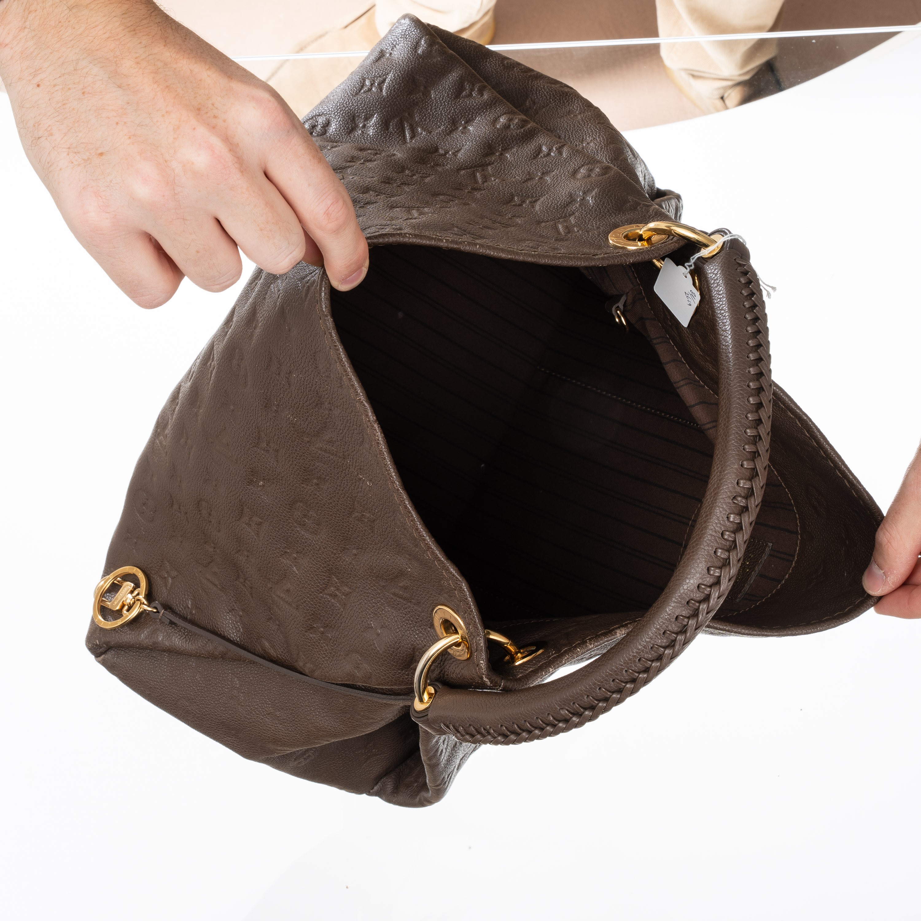 LOUIS VUITTON ARTSY IN PELLE MONOGRAM EMPREINTE MARRONE -