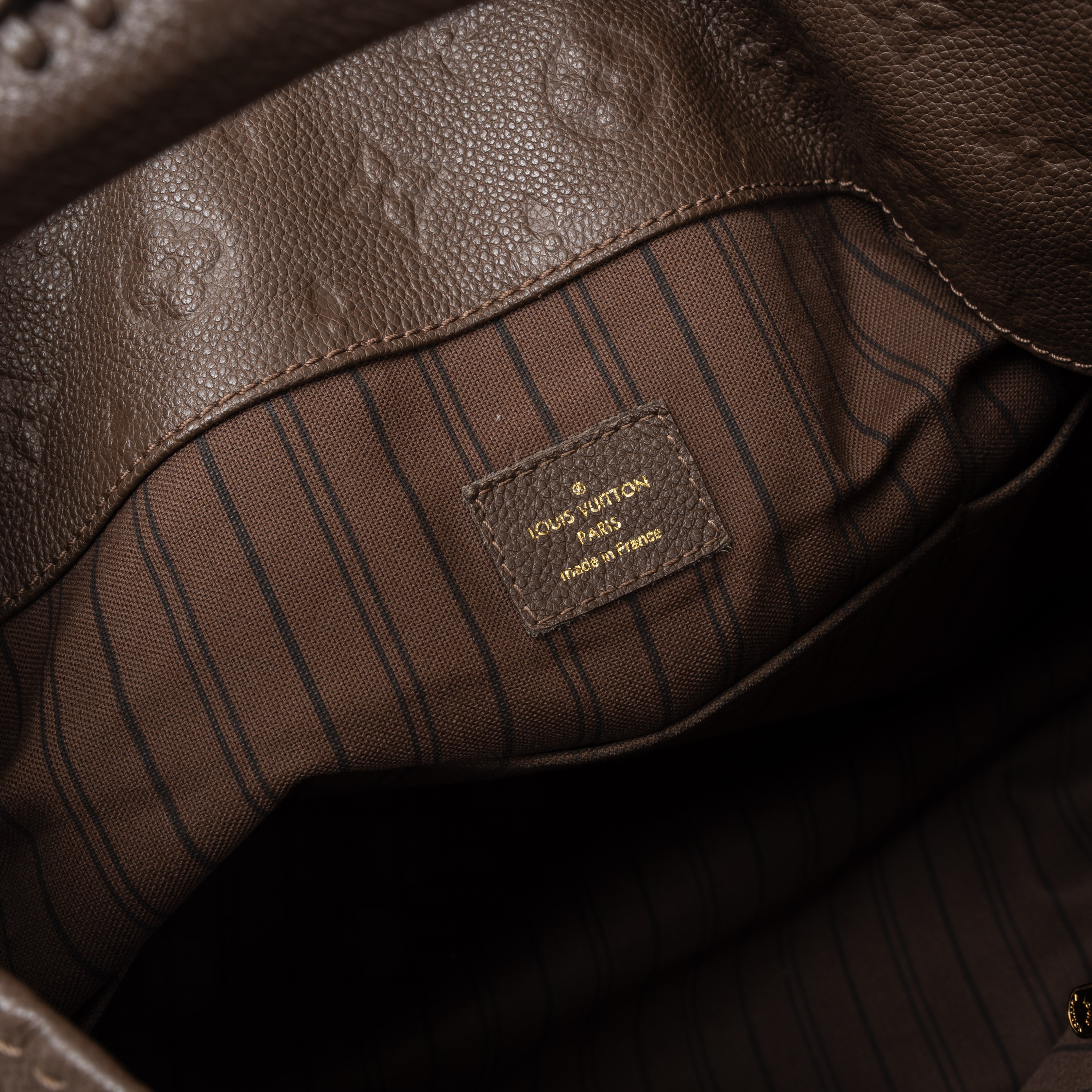 LOUIS VUITTON ARTSY IN PELLE MONOGRAM EMPREINTE MARRONE -