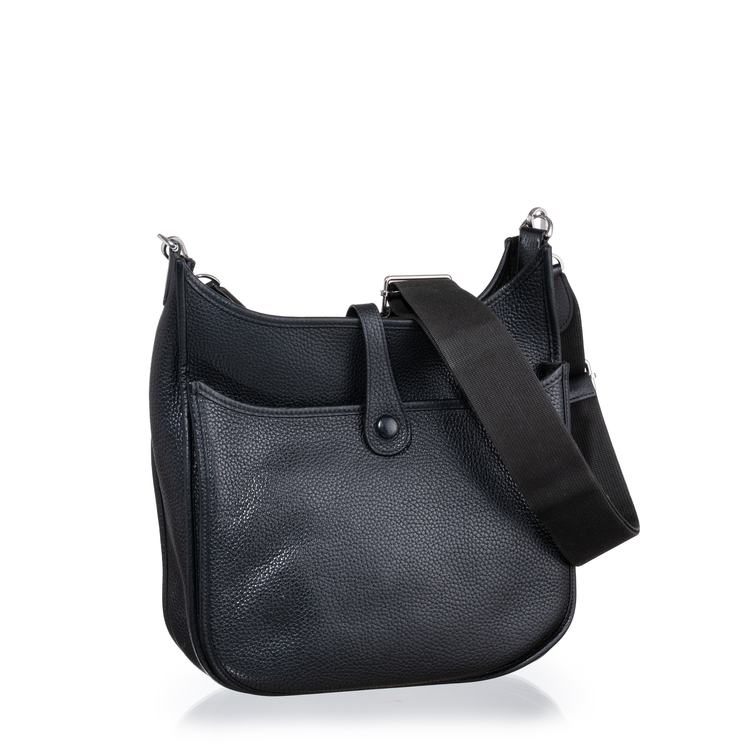 HERMÈS EVELYNE III PM IN TAURILLON CLEMENCE NERO PHW - 2019