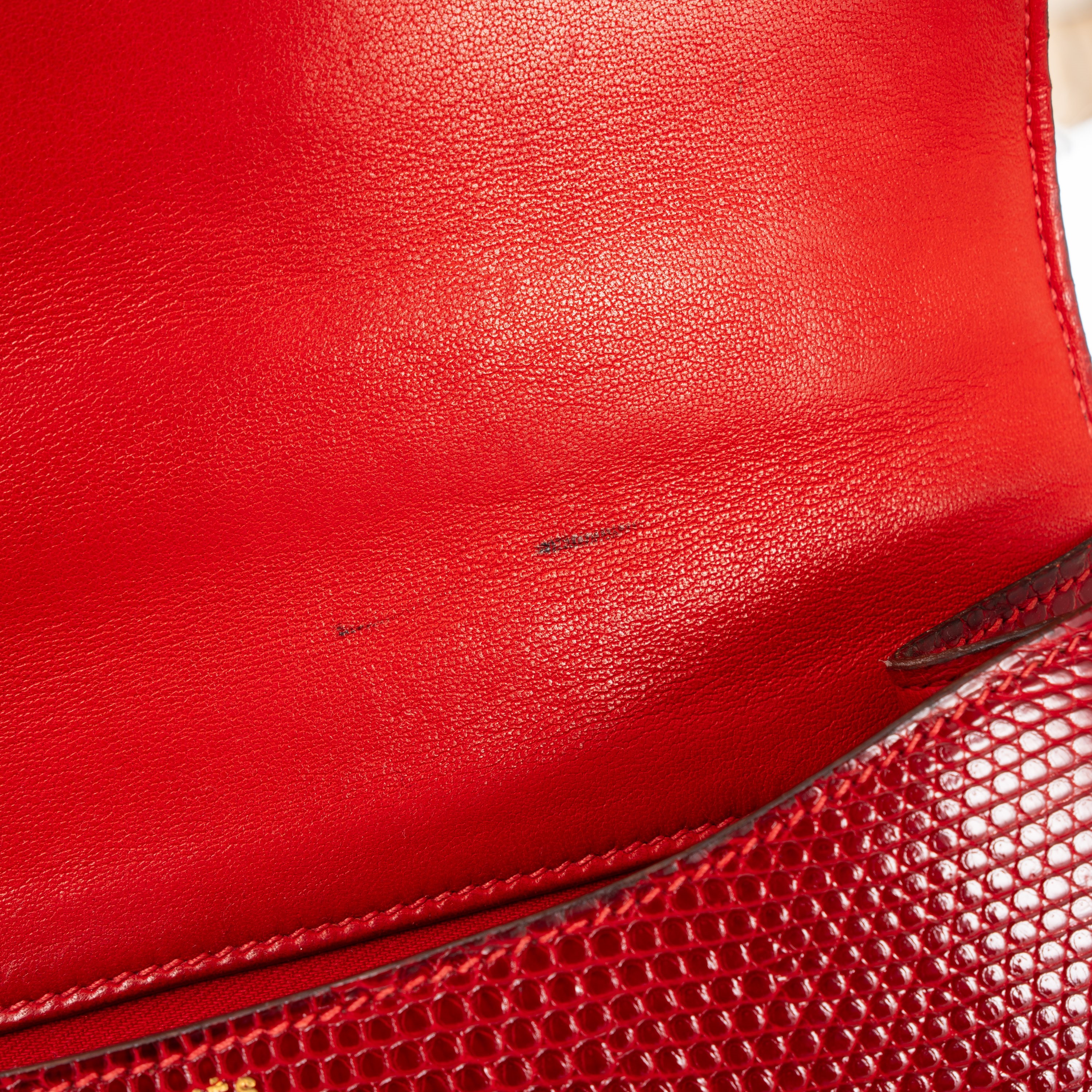 HERMÈS CONSTANCE 24 IN LUCERTOLA ROSSA GHW - 1972