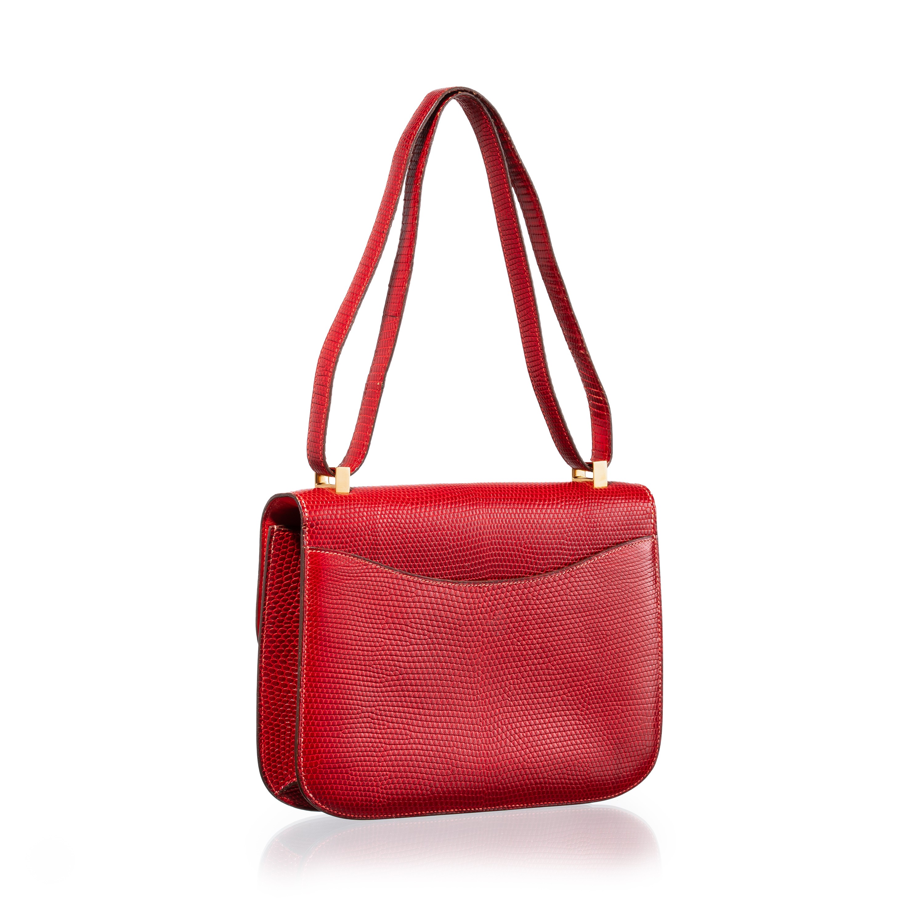 HERMÈS CONSTANCE 24 IN LUCERTOLA ROSSA GHW - 1972