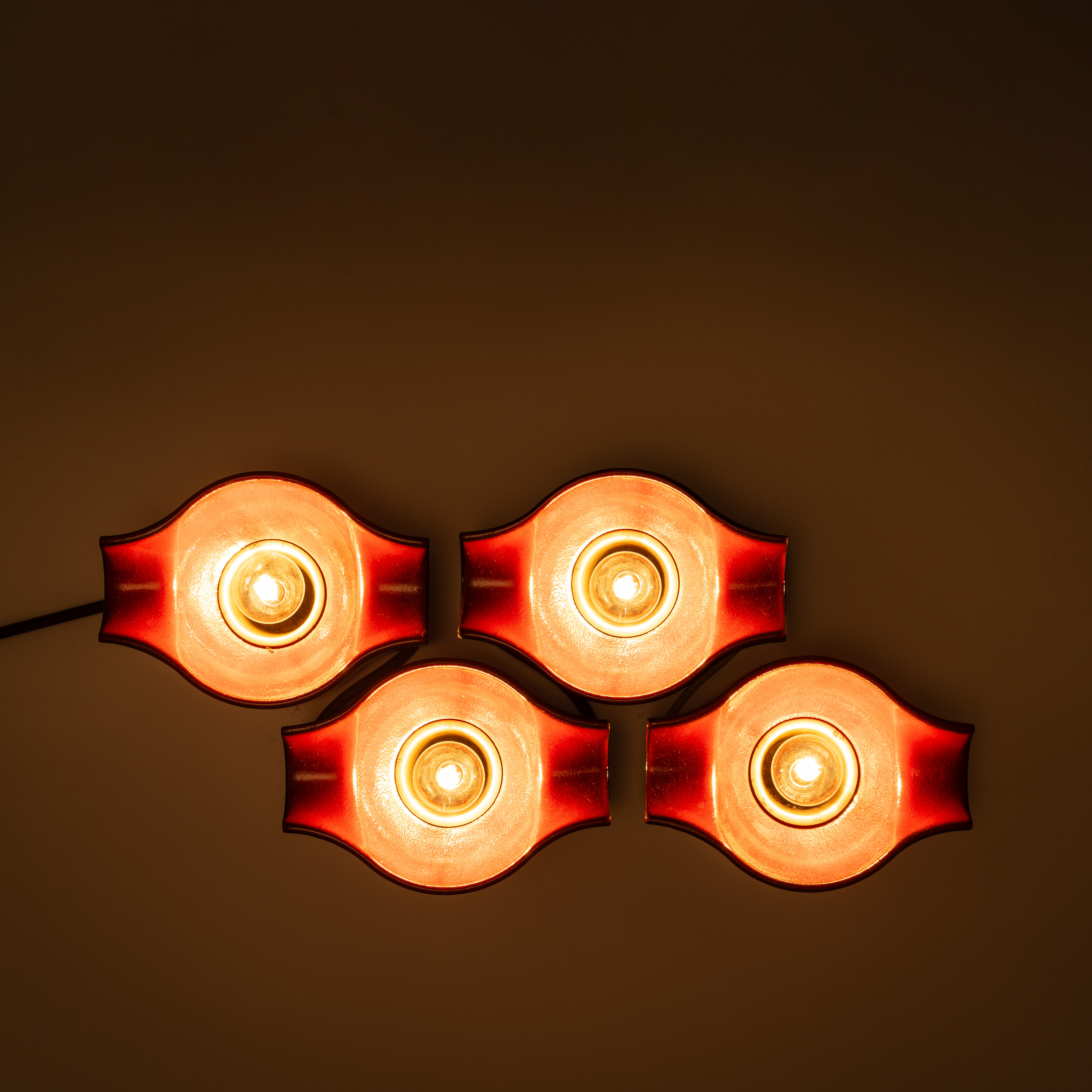 CARI ZALLONI, SET QUATTRO APPLIQUE “SPUTNIK”