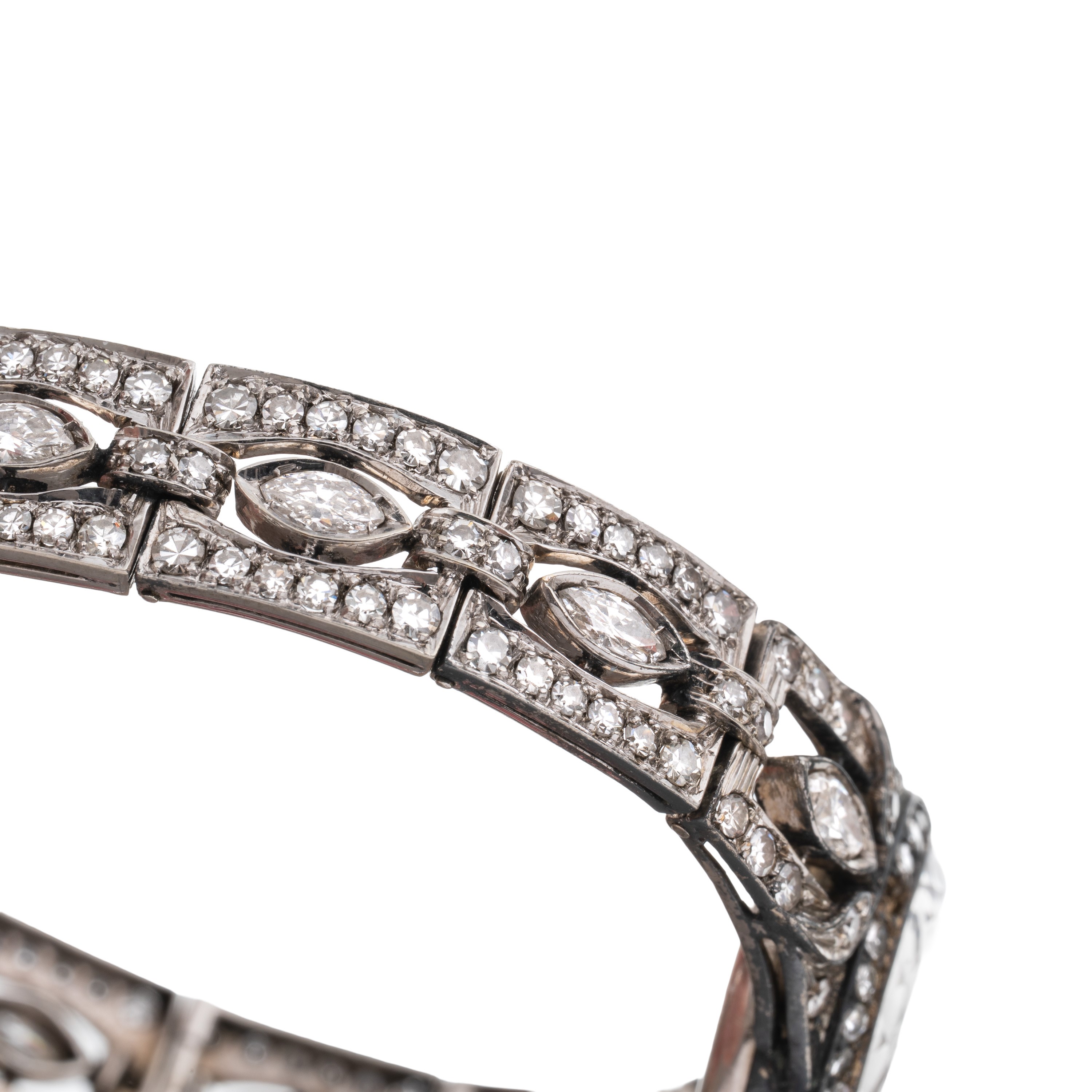 OMEGA - OROLOGIO SOLO TEMPO A CARICA MANUALE IN ORO BIANCO 18KT CON BRACCIALE INTEGRATO IN ORO BI...